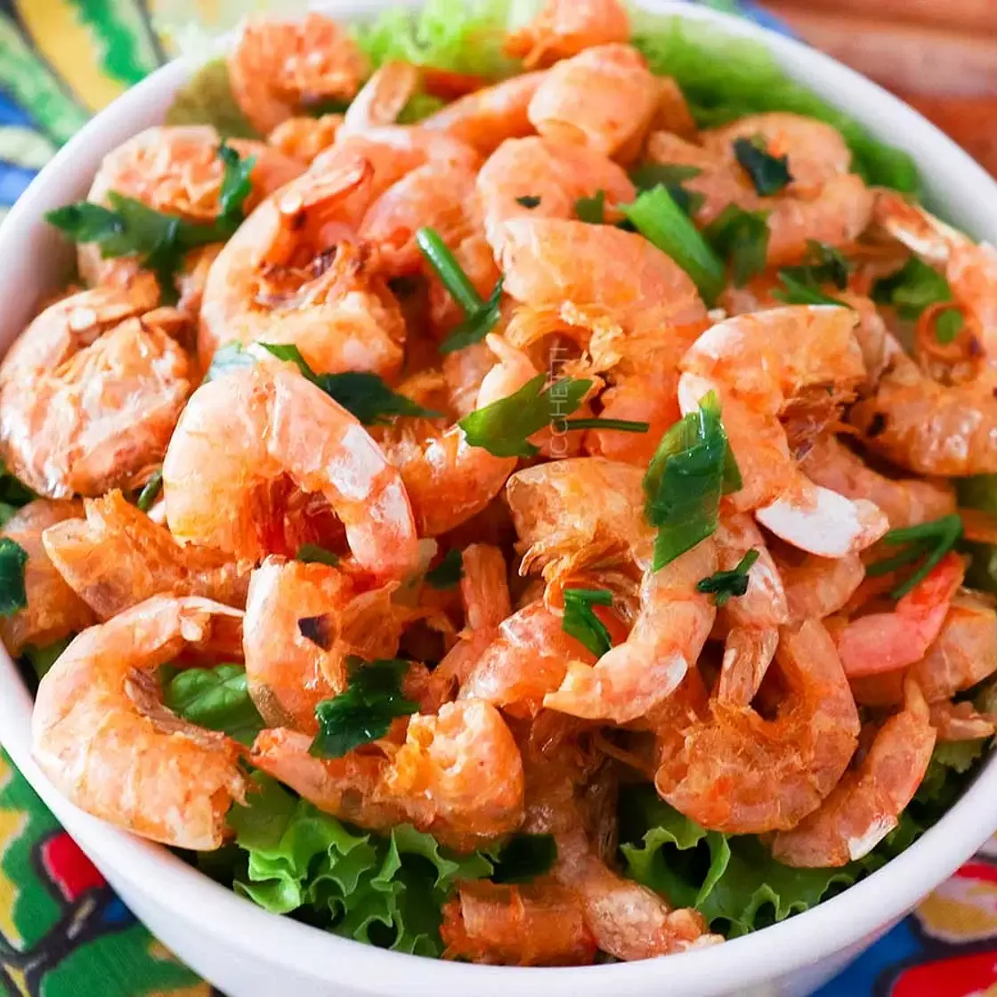 Camarão ao Alho e Óleo na AirFryer