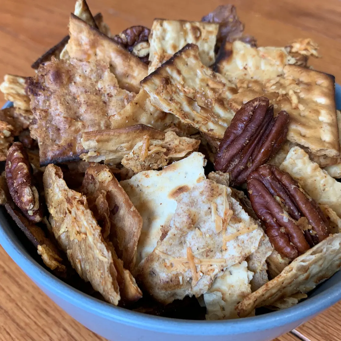Passover Parmesan Snack Mix