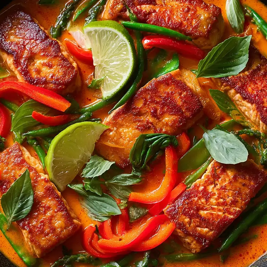 Salmon Coconut Curry (Thai-Style, One Pan)