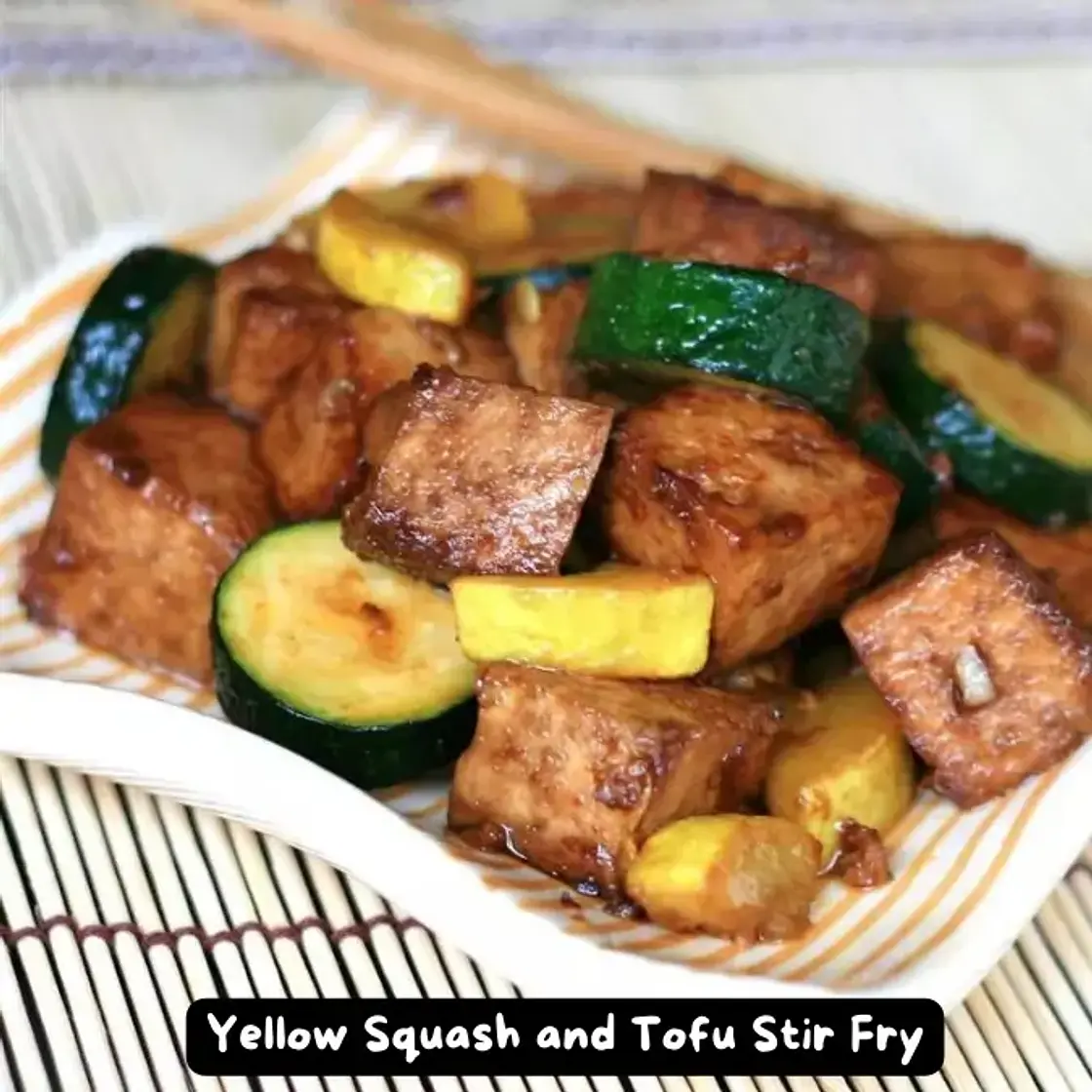The Best Yellow Squash and Tofu Stir Fry