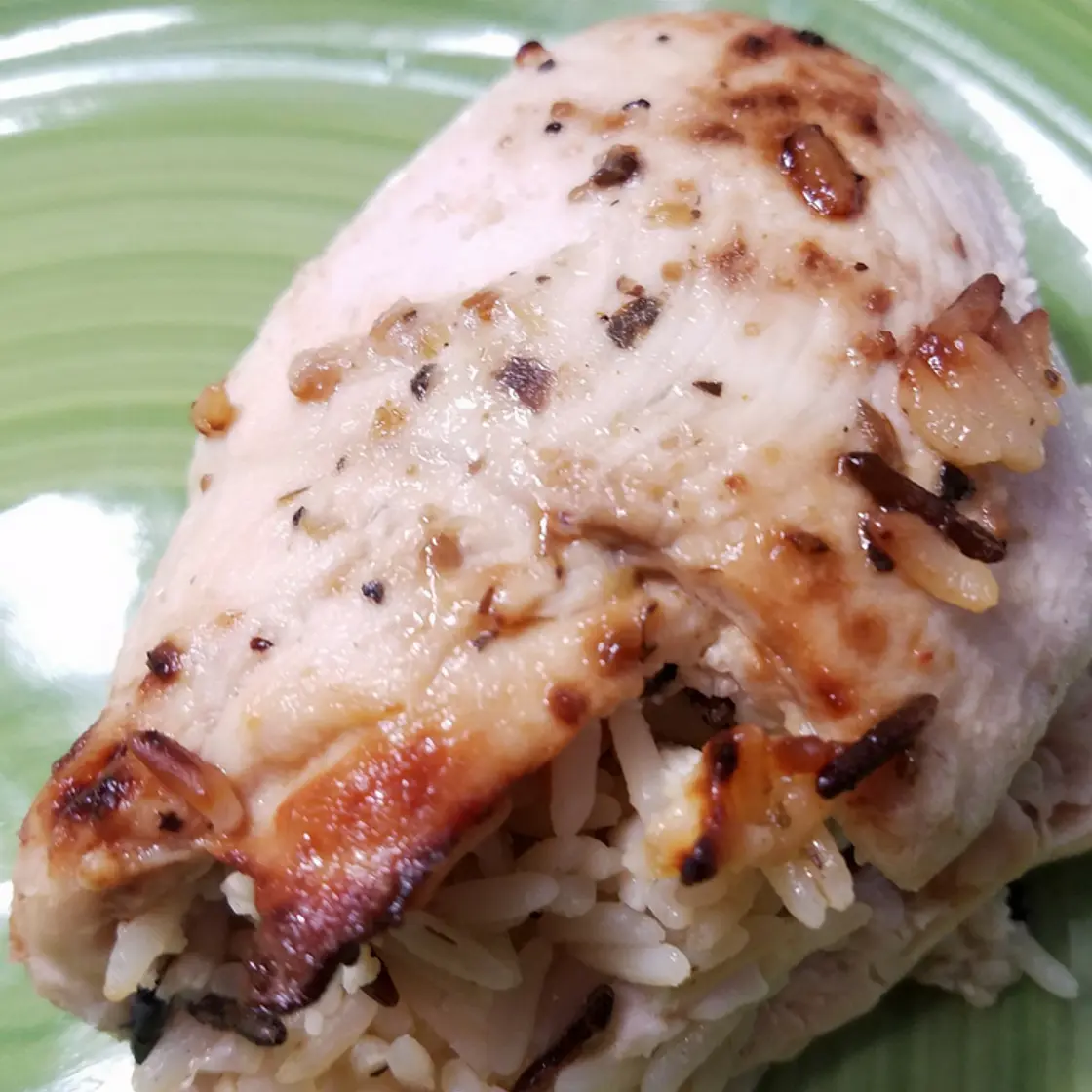 Air Fryer Greek Stuffed Chicken Breast