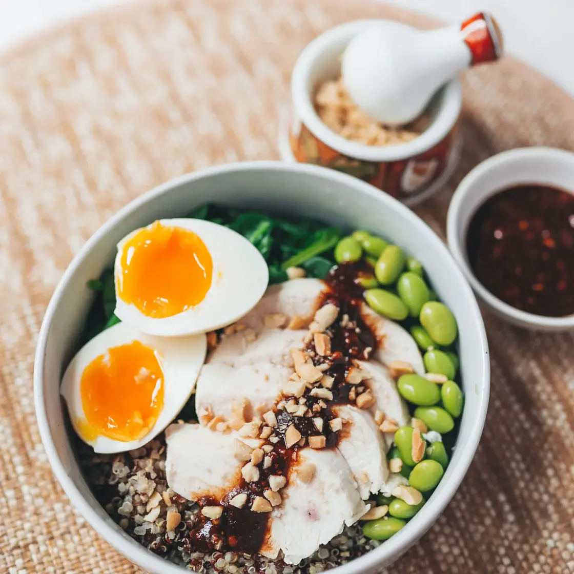 Satay Chicken Quinoa Bowl