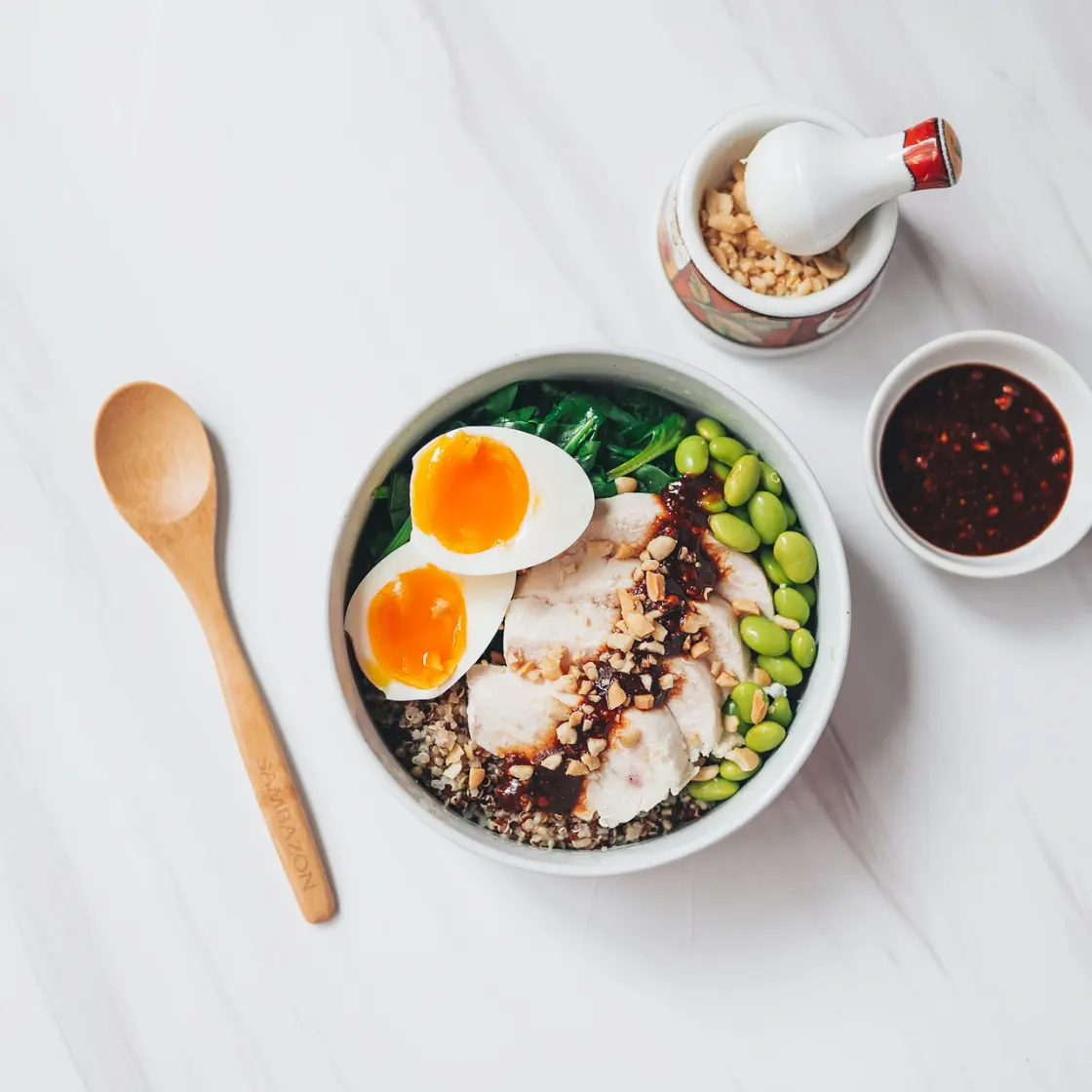 Satay Chicken Quinoa Bowl