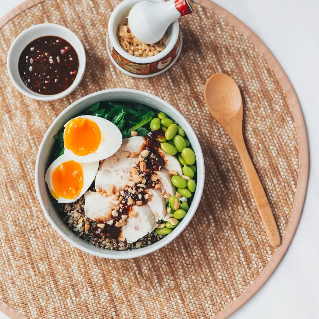 Satay Chicken Quinoa Bowl