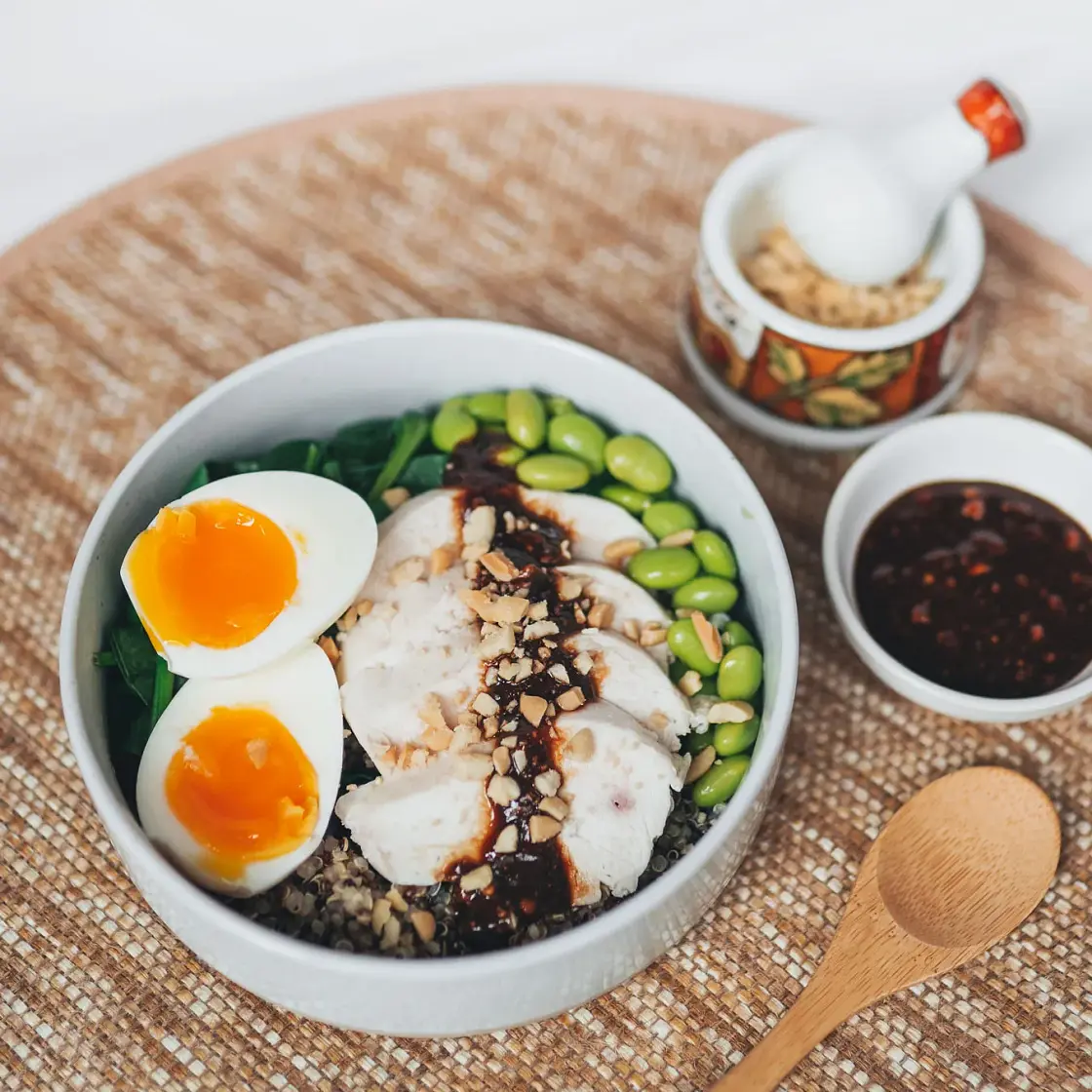 Satay Chicken Quinoa Bowl