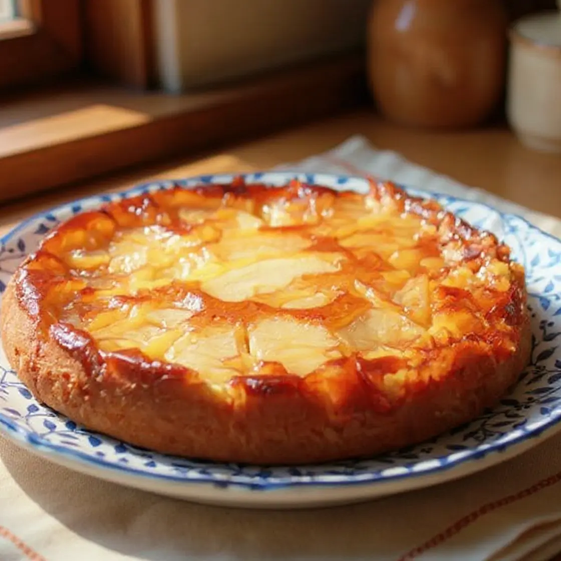 Gâteau renversé aux pommes caramélisées
