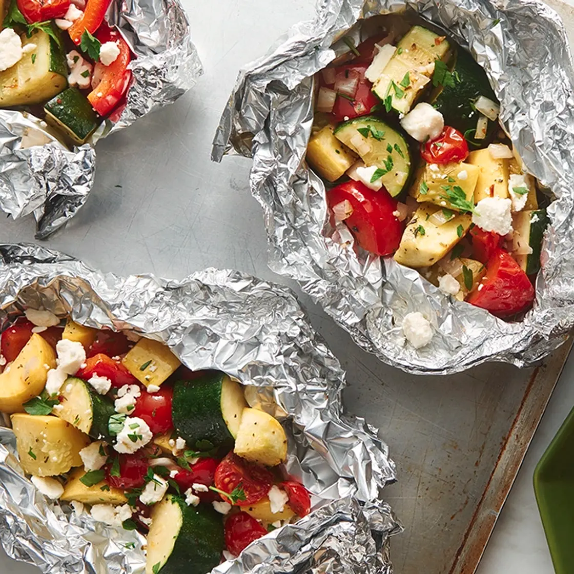 Grilled Summer Veggie Foil Packs