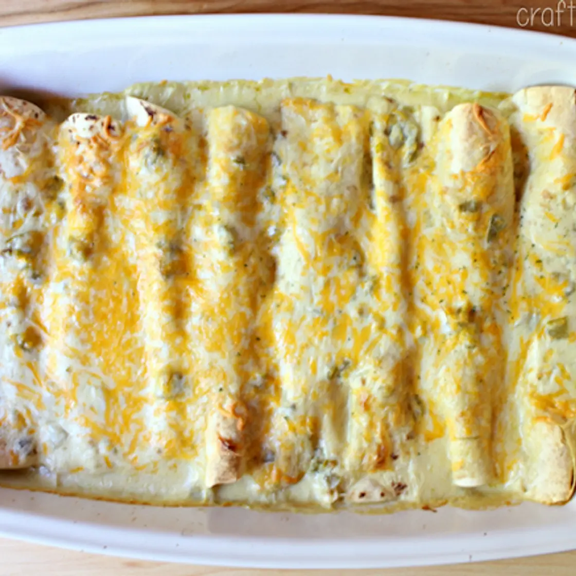 White Chicken Enchiladas