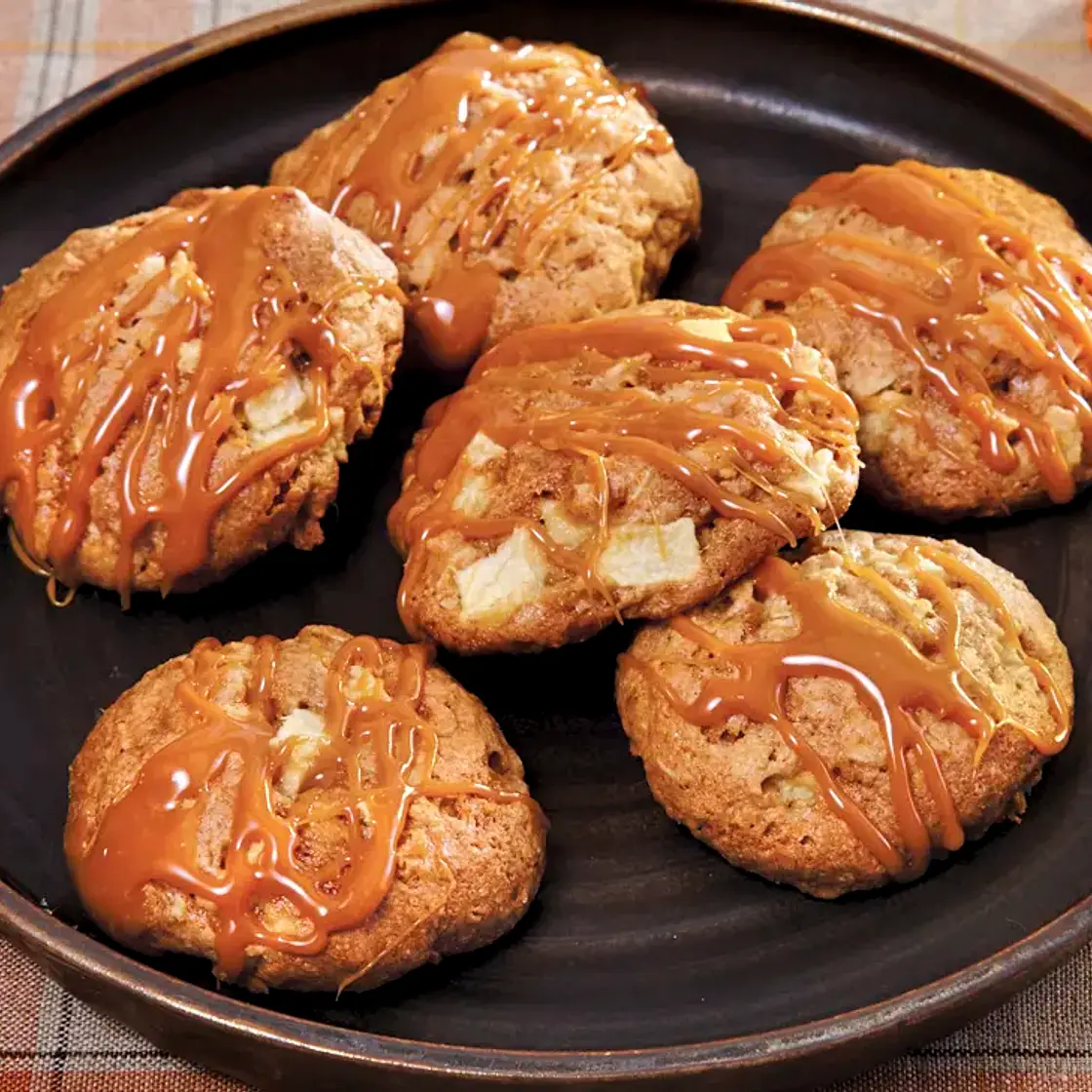 Chewy Caramel Apple Cookies