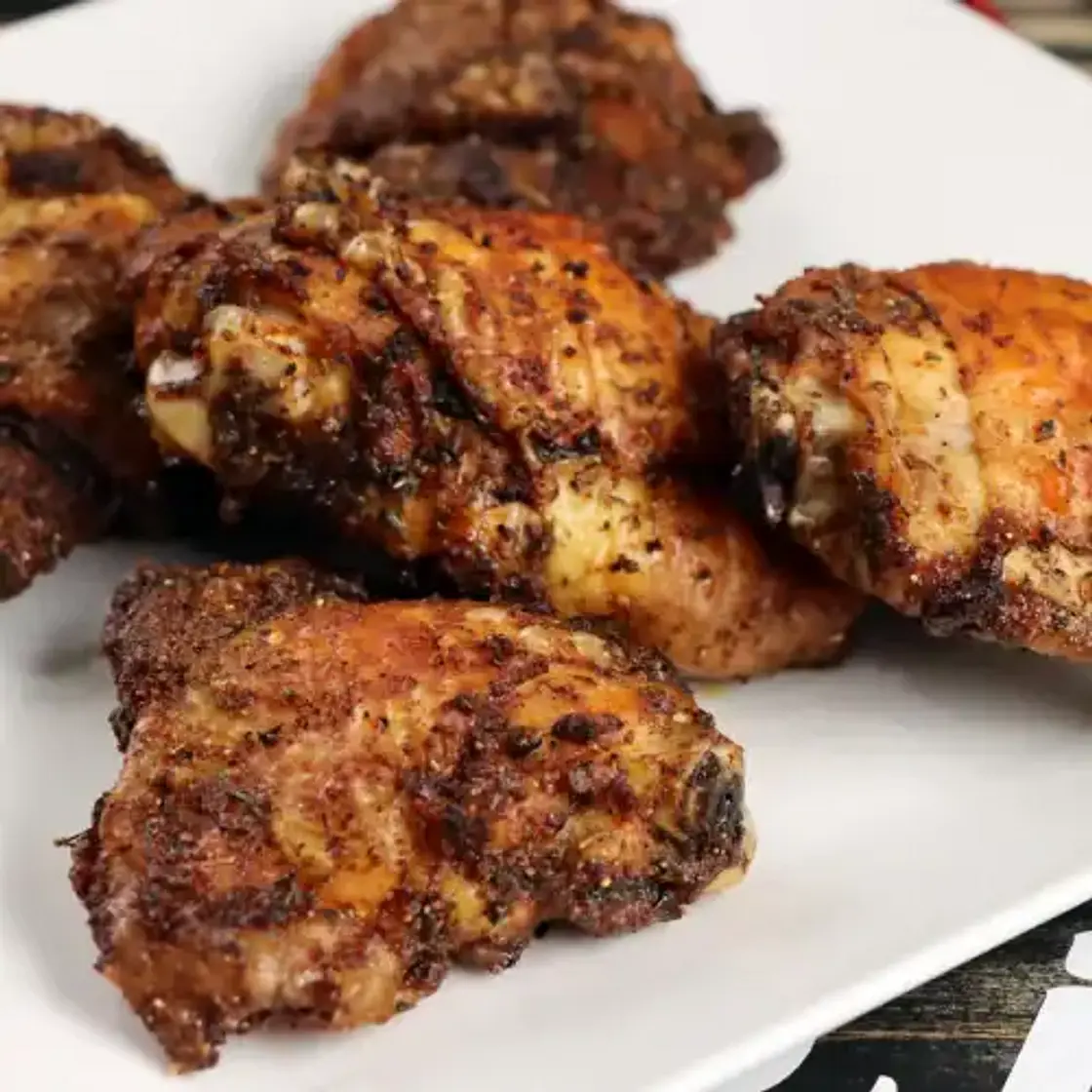 Crispy Oven Baked Chicken Thighs