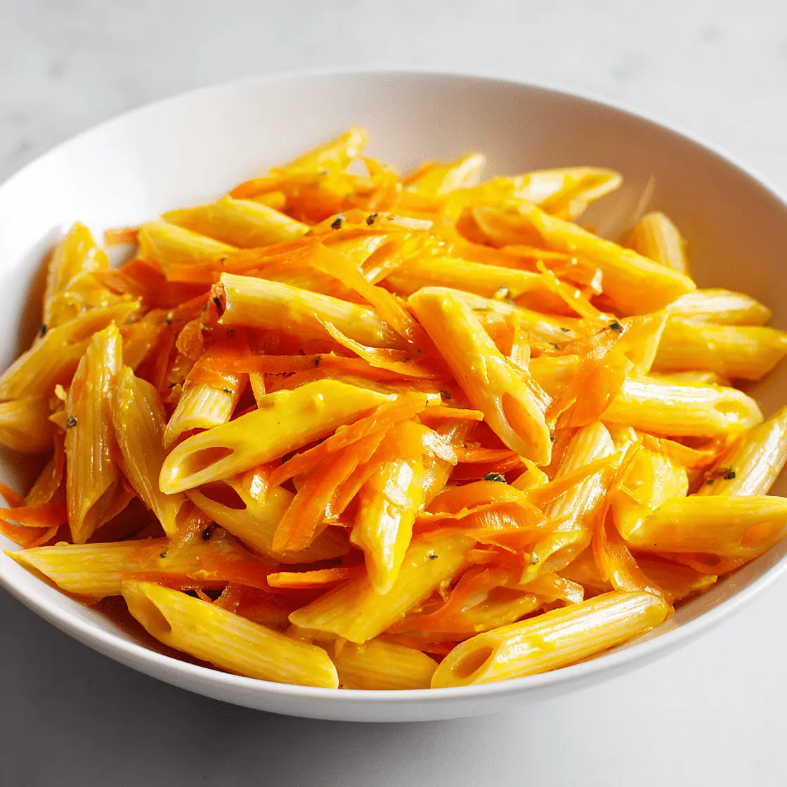 Pasta mit Safran/Karotten-Sauce