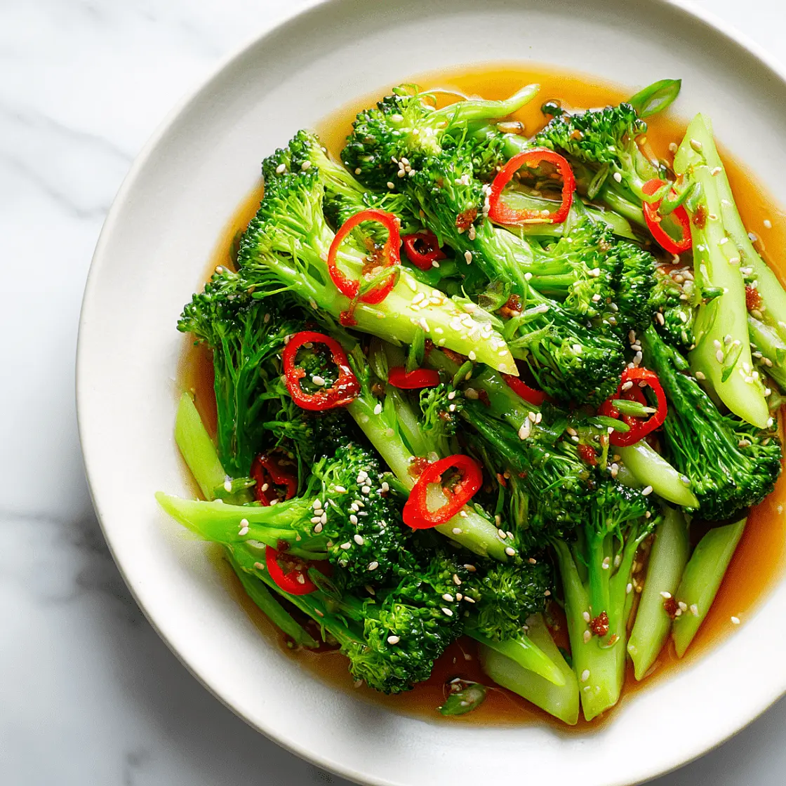 Asia Brokkoli Salat – Soja und Sauer