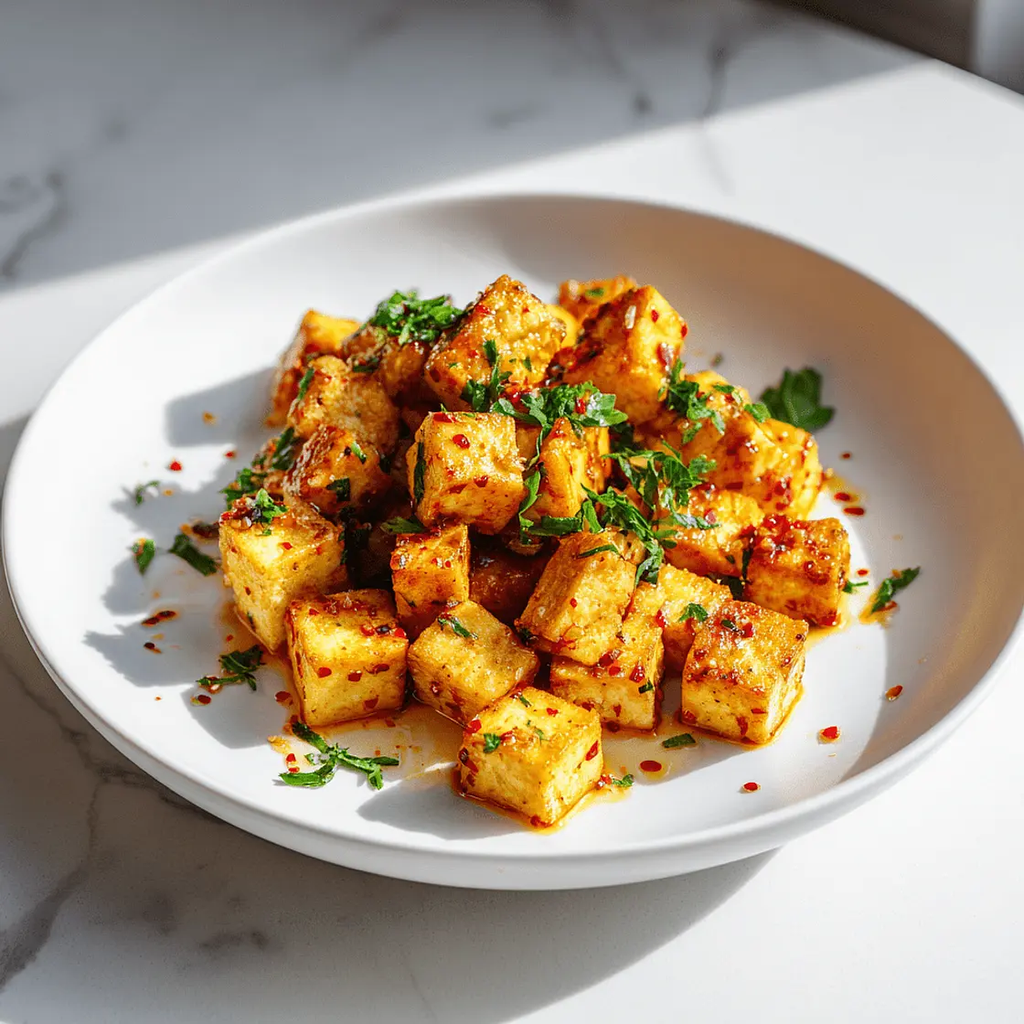 Garlic Tofu (a la Garlic Shrimps) – Chili-Öl