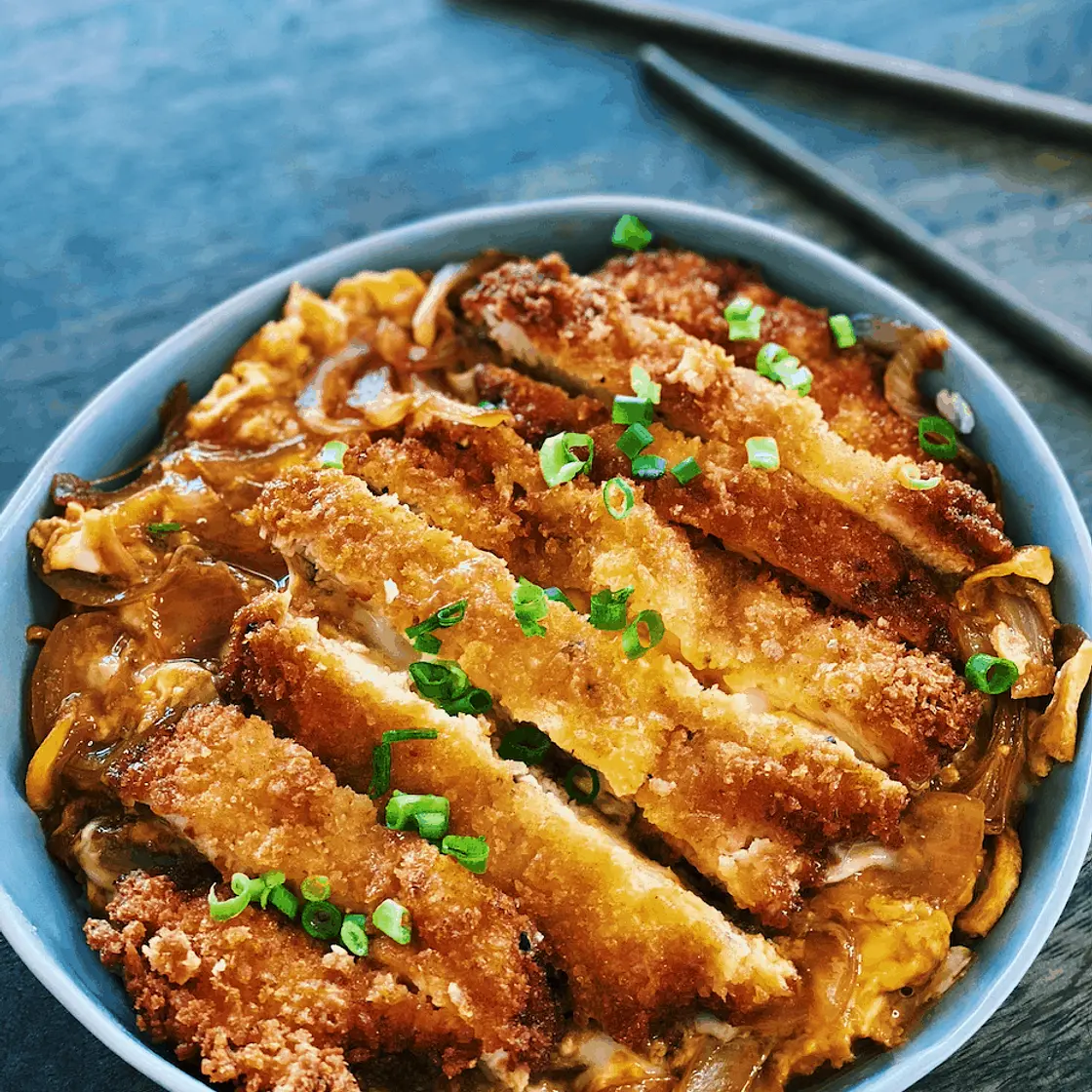 Japanese Chicken Cutlet Rice Bowl - Chicken Katsu Don
