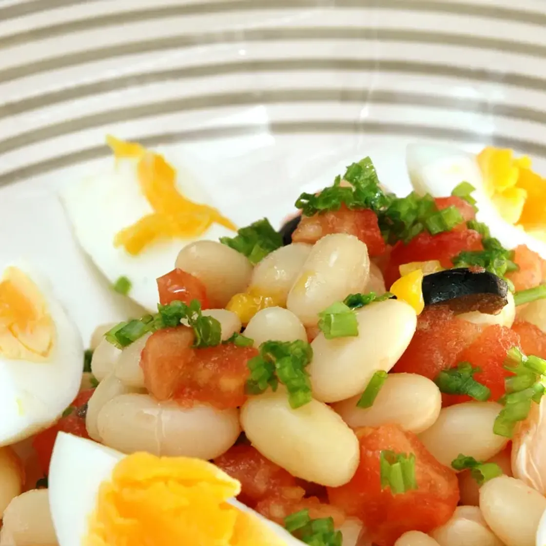 Salade composé aux haricots blancs