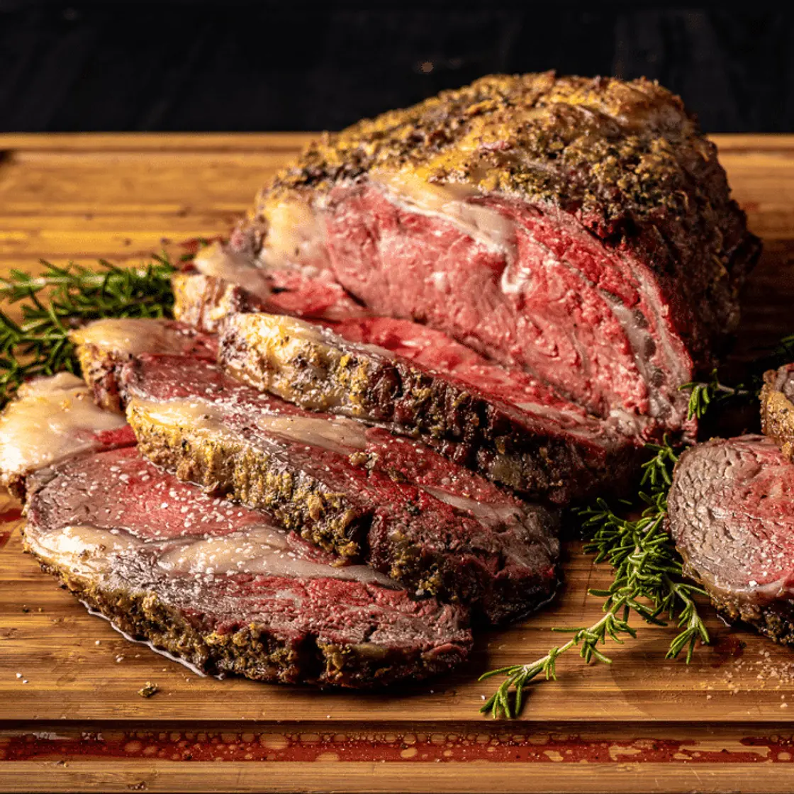 Smoked Garlic Butter Prime Rib