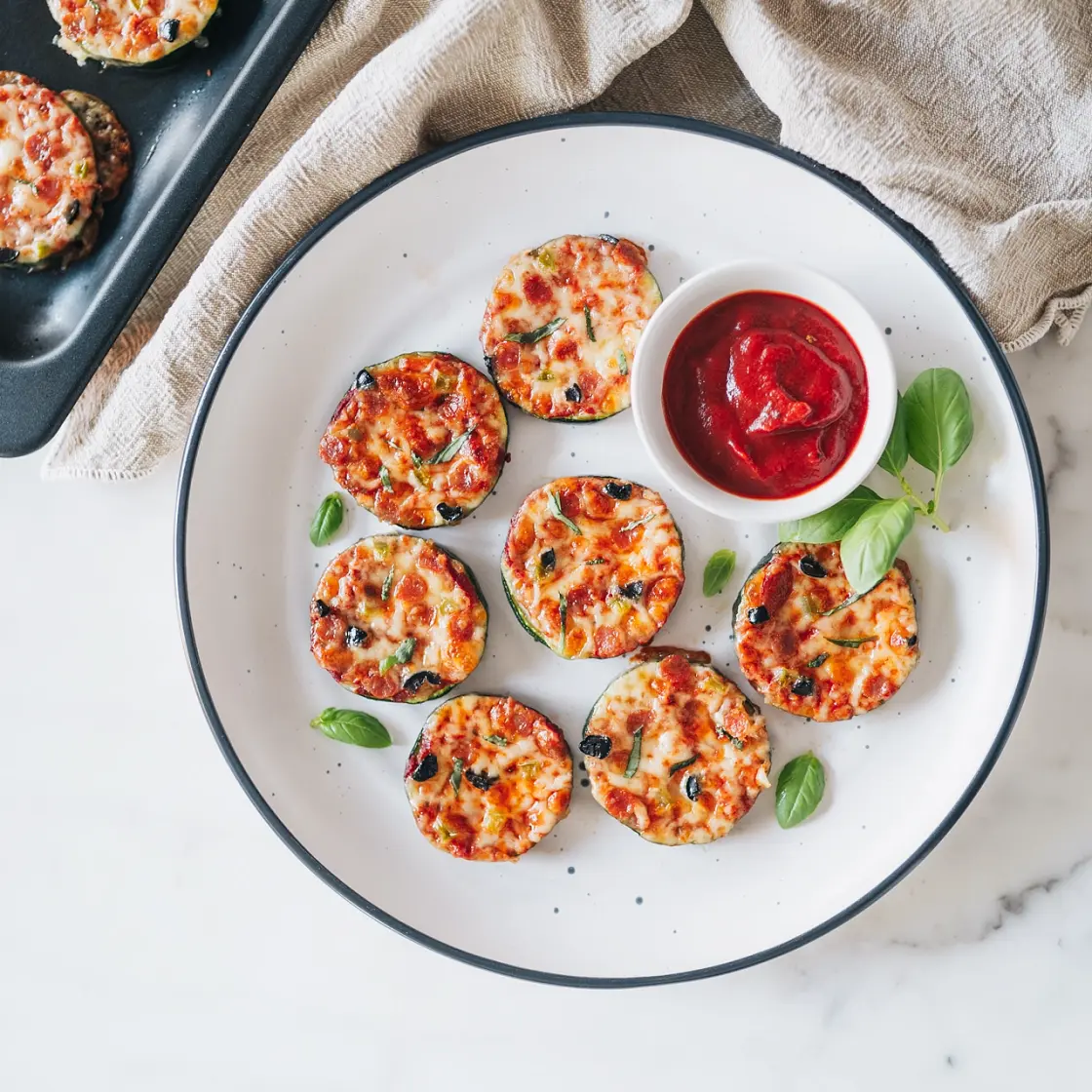 Pizza Zucchini Bites