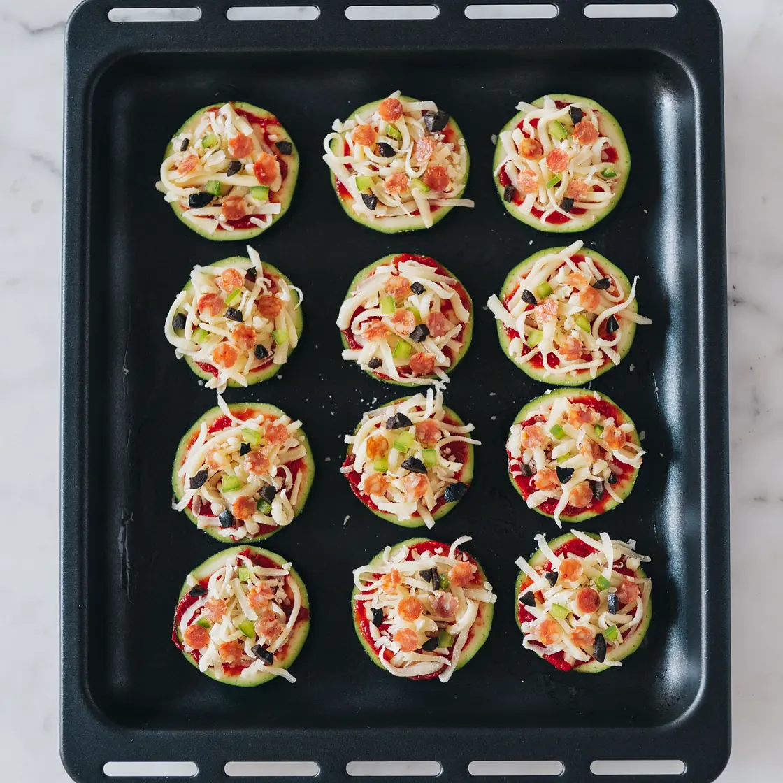 Pizza Zucchini Bites