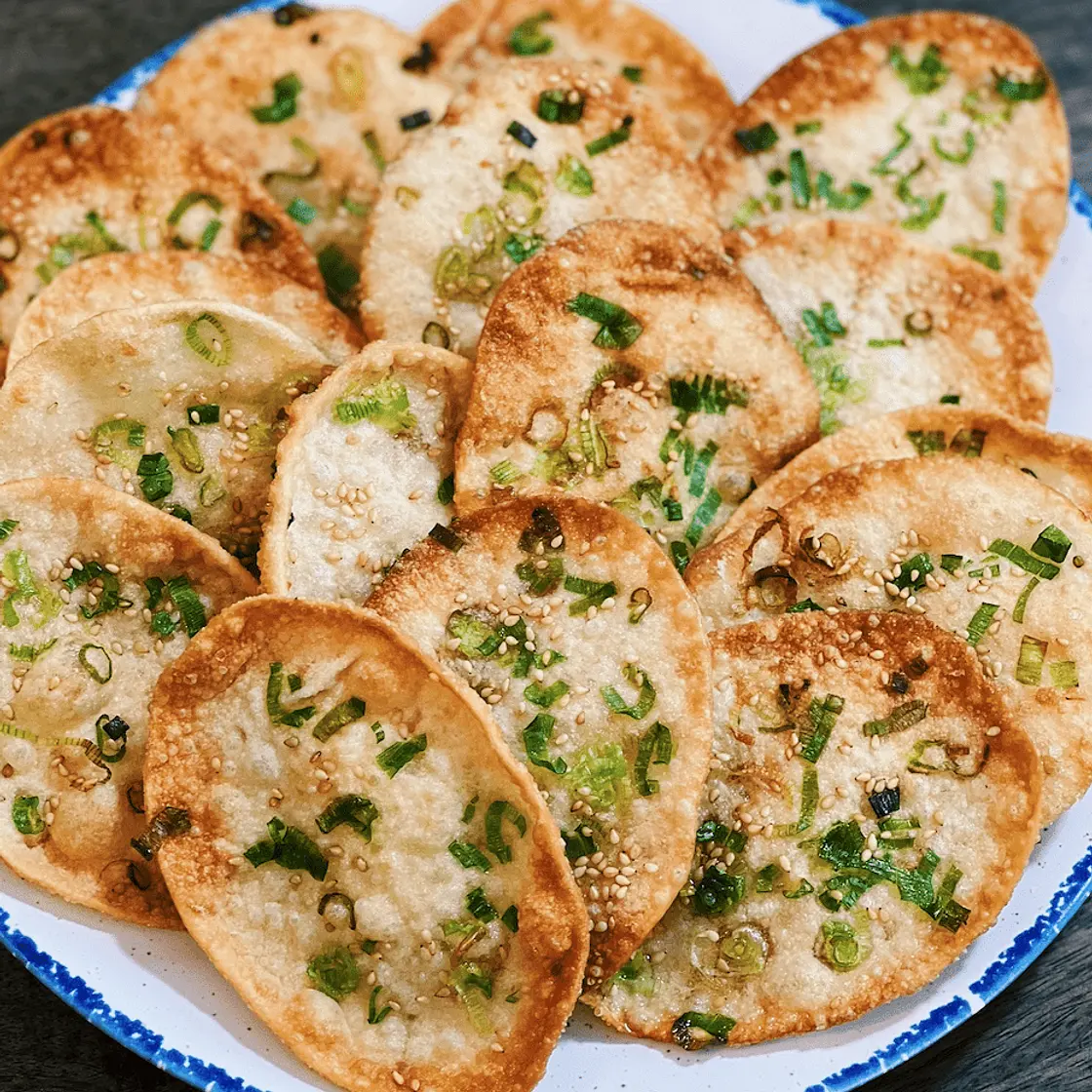 Green Onion Dumping Chips