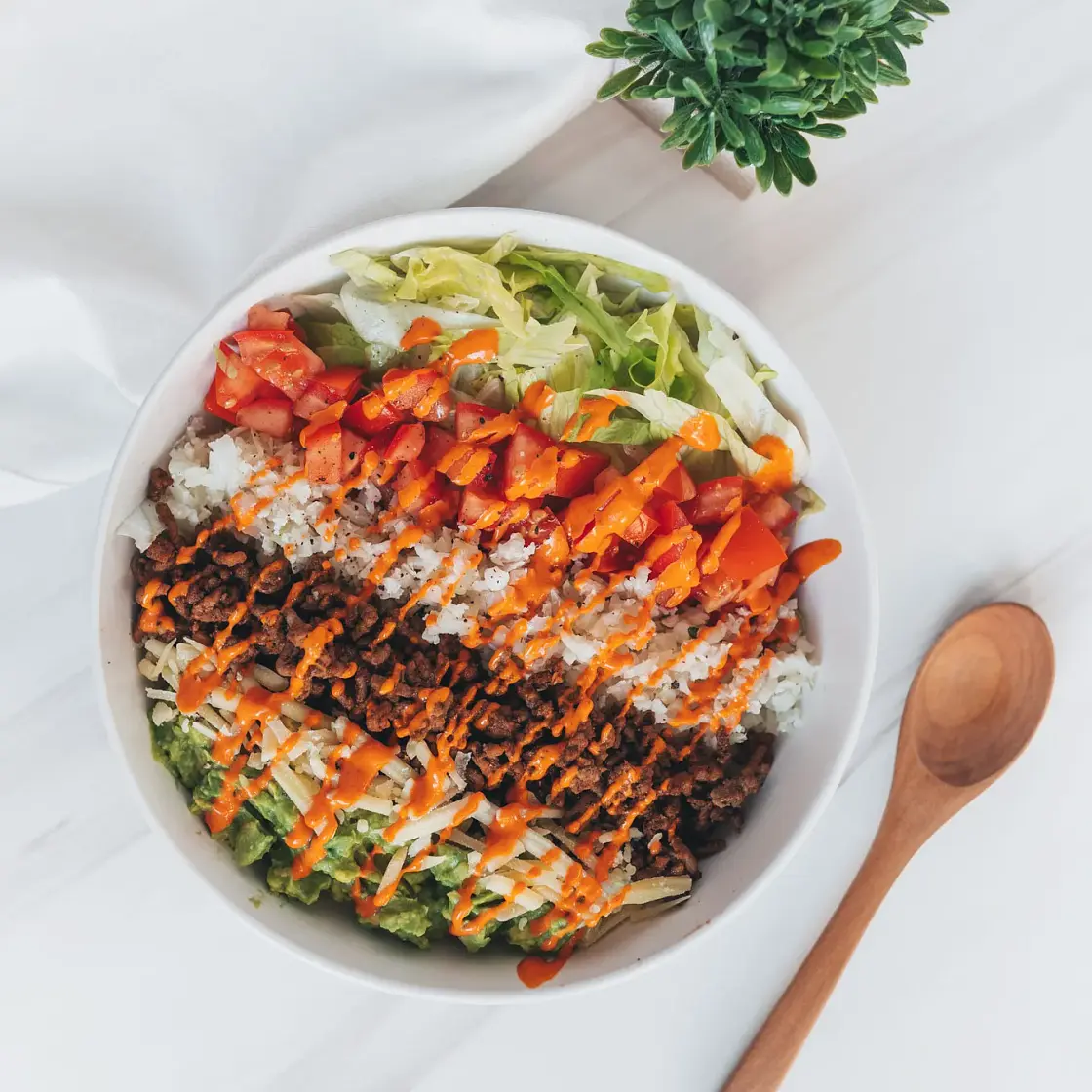 Low Carb Beef Burrito Bowl