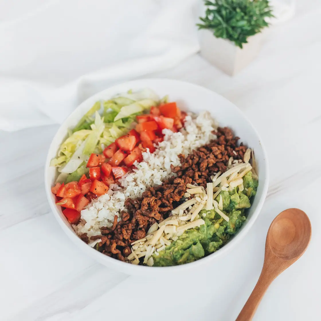 Low Carb Beef Burrito Bowl