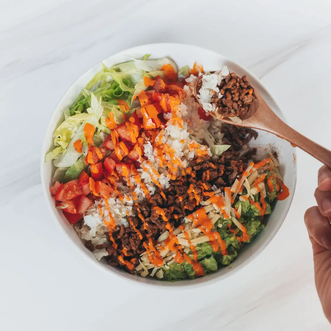Low Carb Beef Burrito Bowl