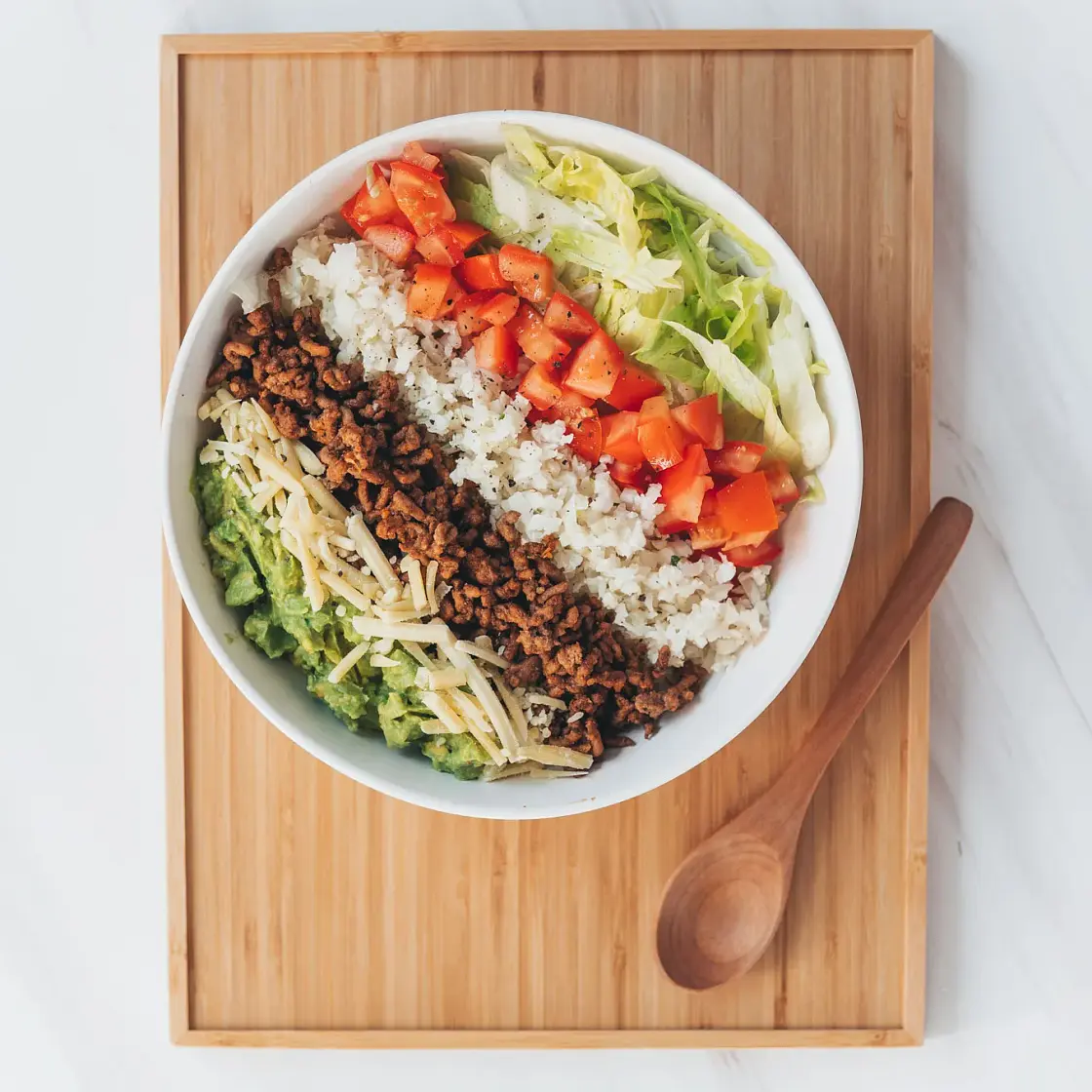 Low Carb Beef Burrito Bowl