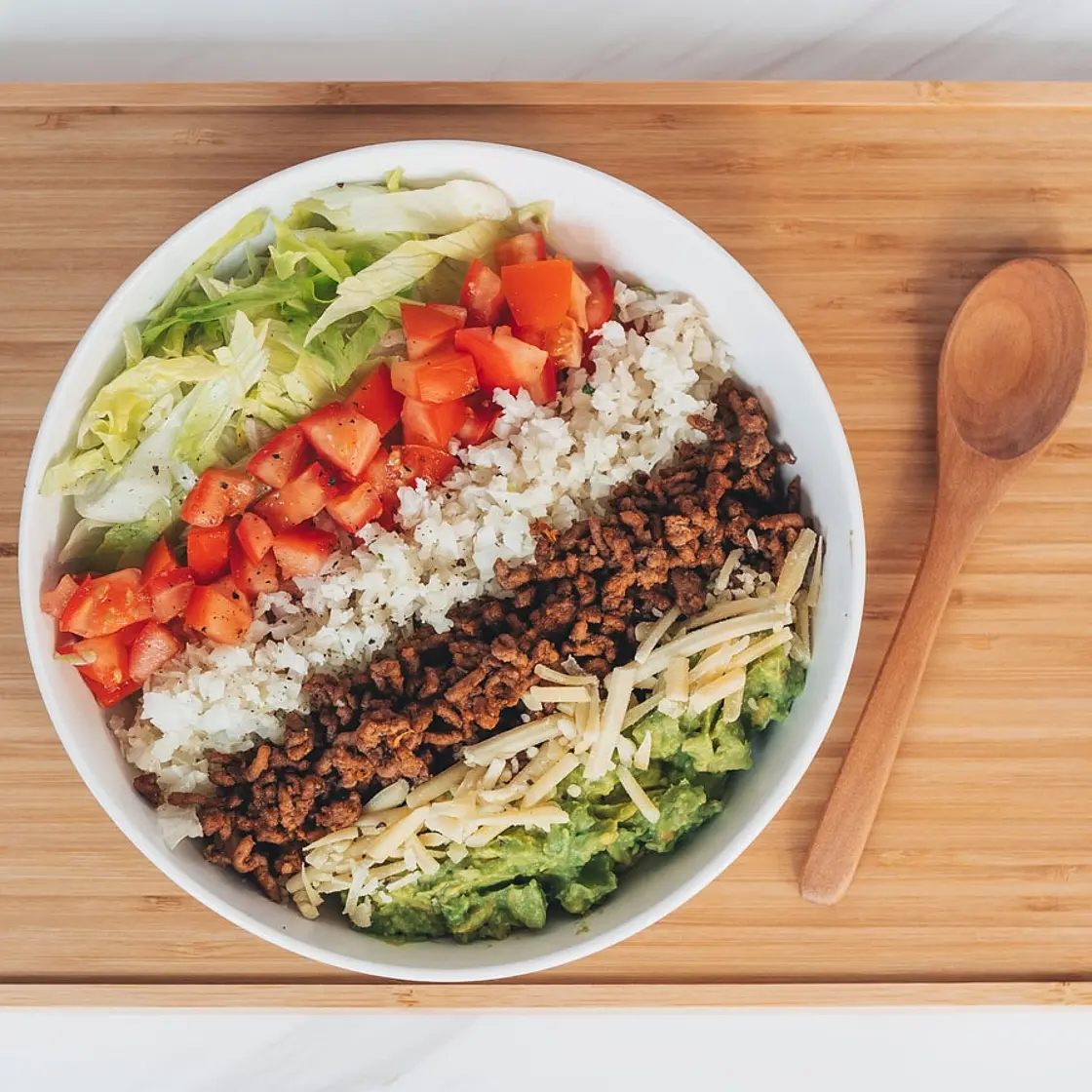 Low Carb Beef Burrito Bowl