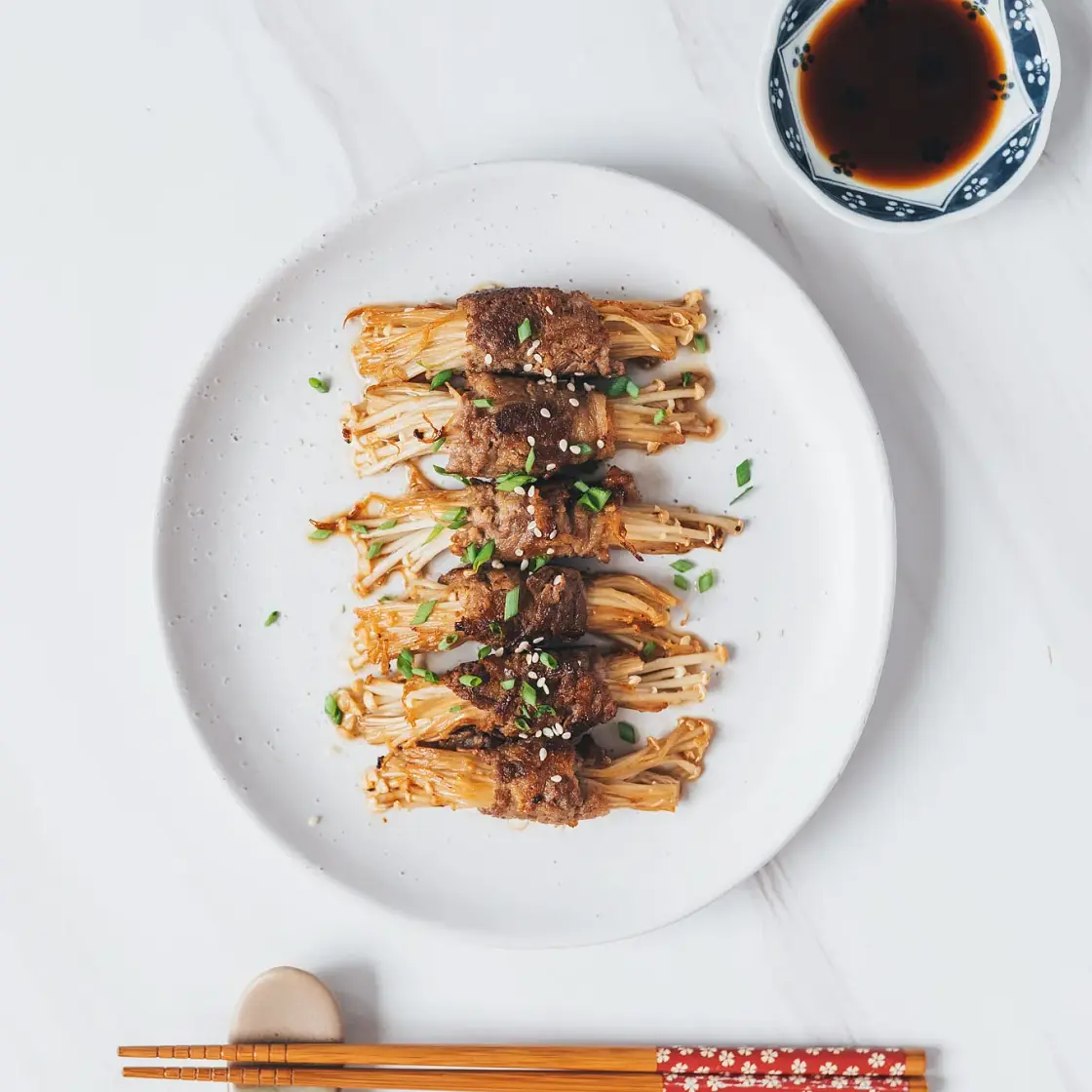 Enoki Beef Rolls