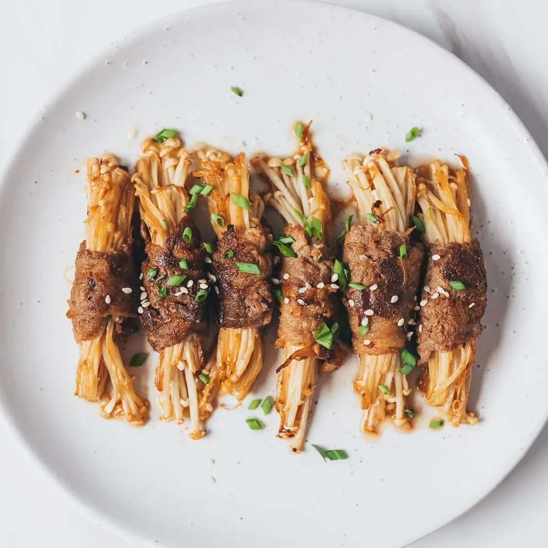 Enoki Beef Rolls