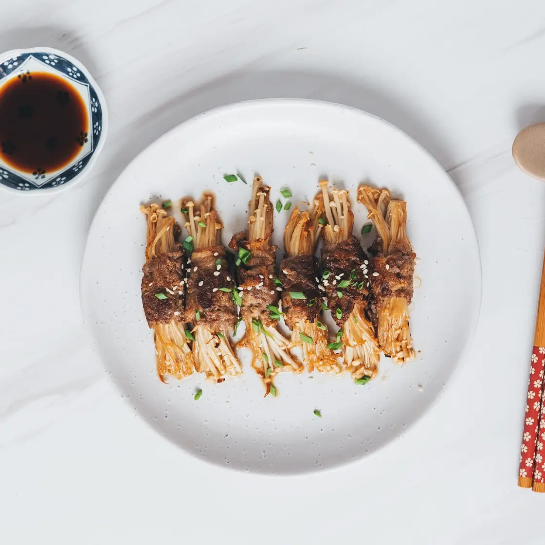 Enoki Beef Rolls