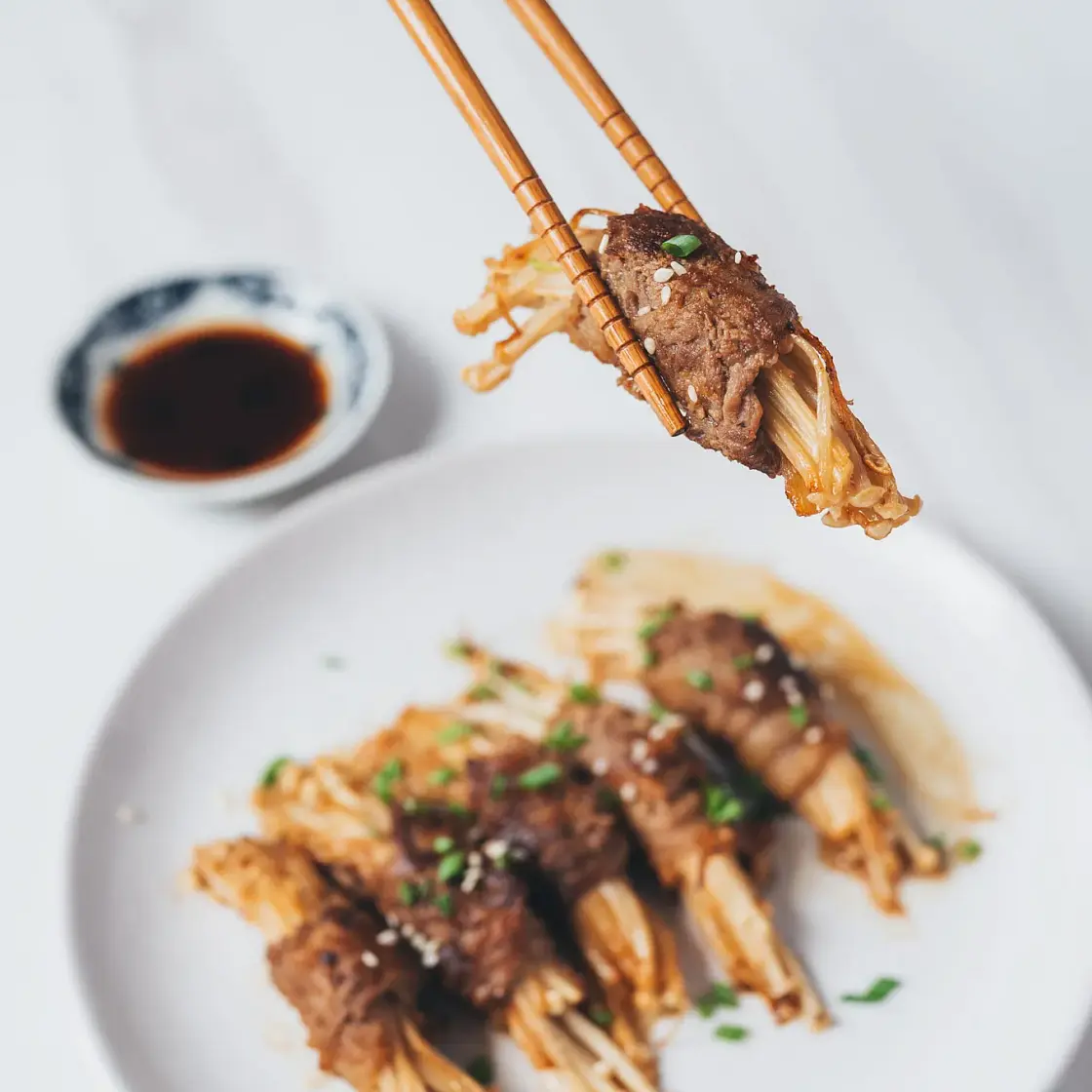 Enoki Beef Rolls