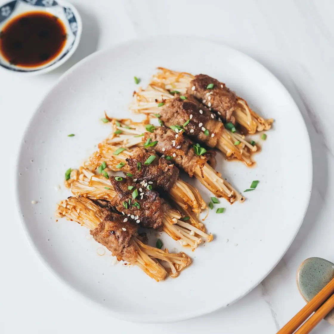 Enoki Beef Rolls