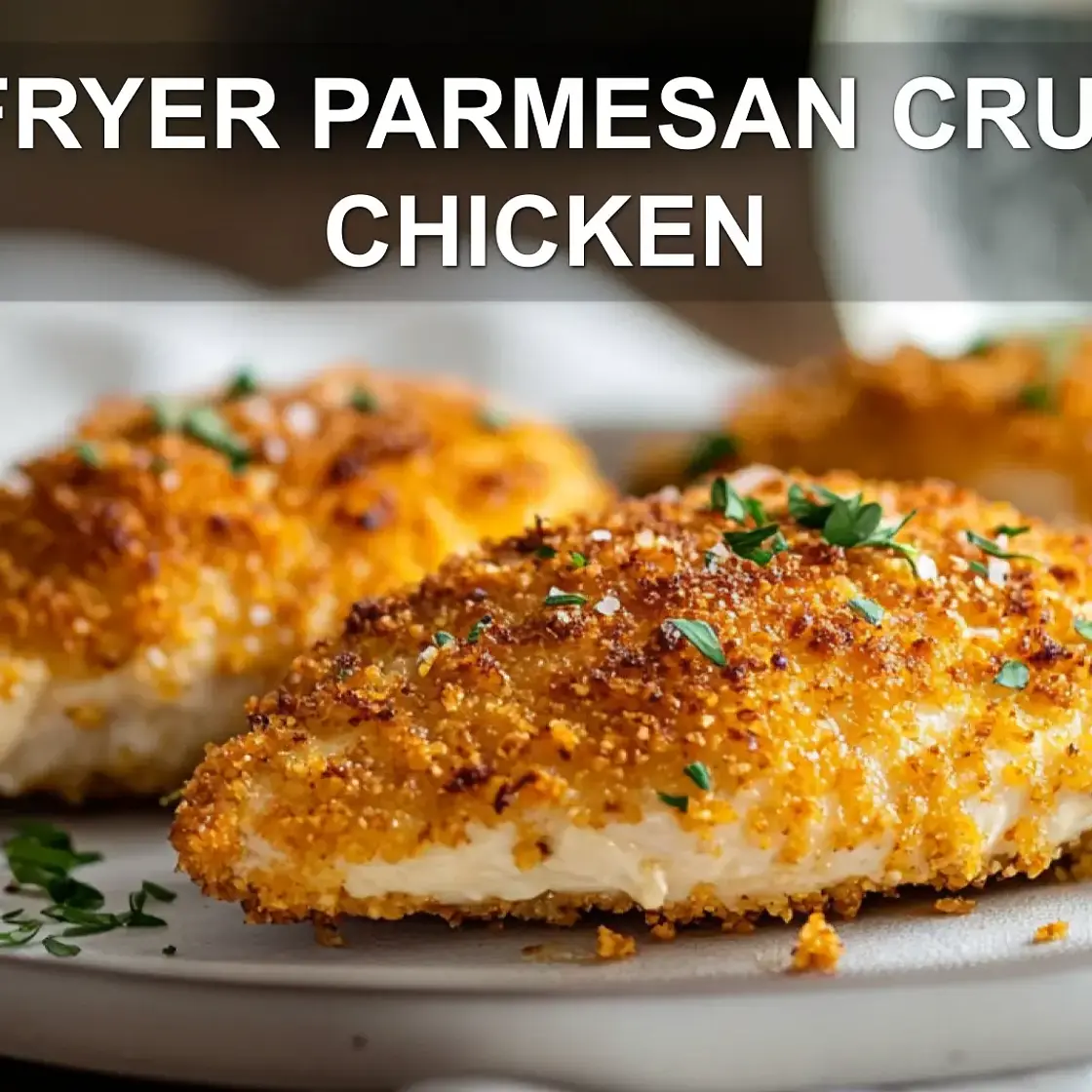 AIR FRYER PARMESAN CRUSTED CHICKEN