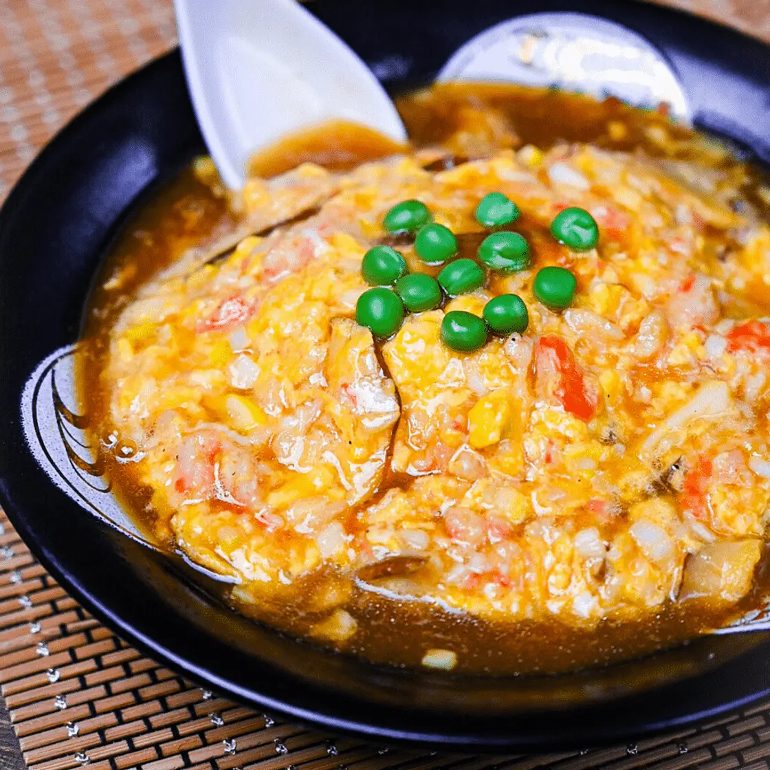 Tenshinhan (Crab Meat Omelette on Rice)