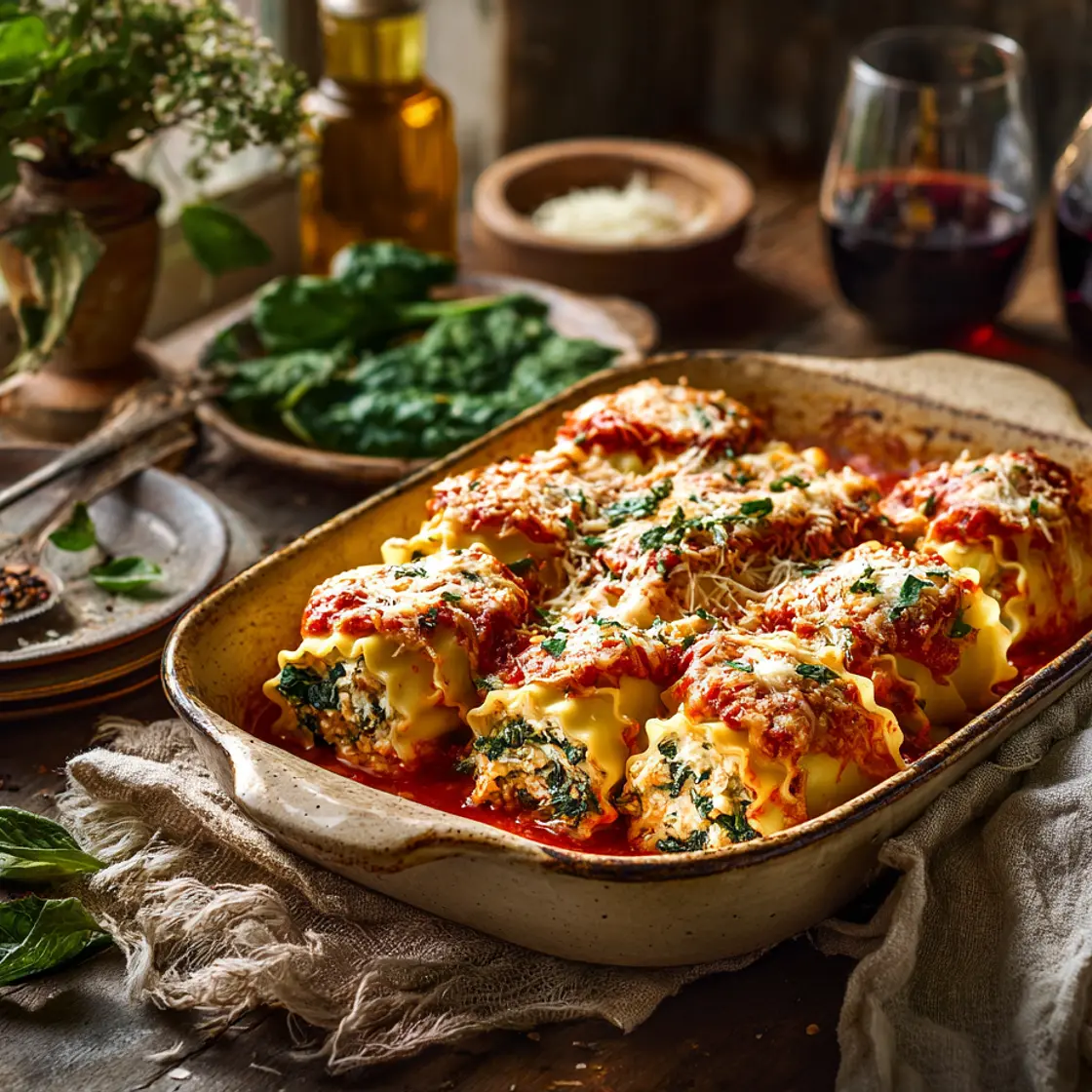 Savoury Lasagna Roll-Ups