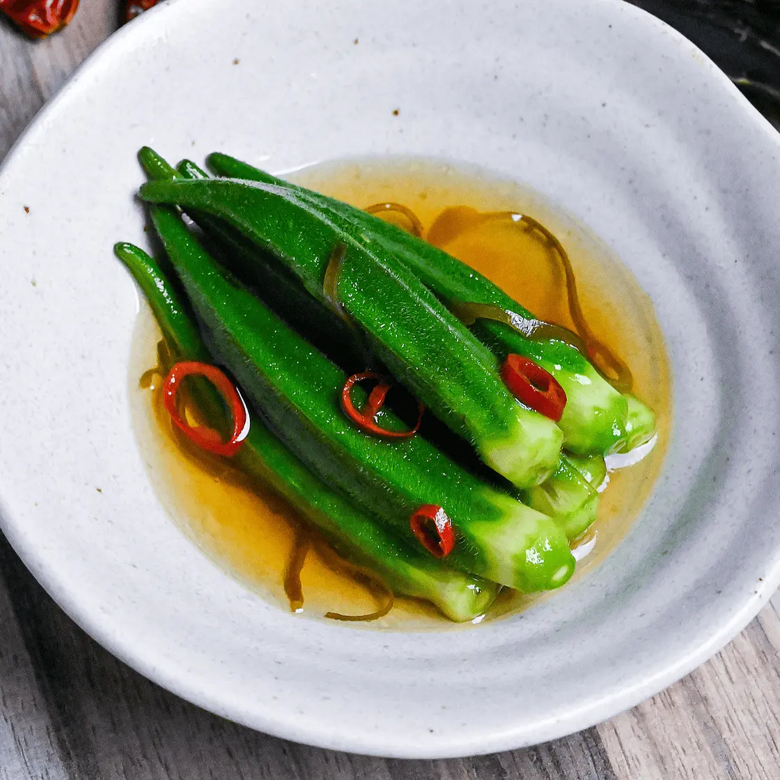 Yamitsuki Shio Okra (Addictive Salted Okra)