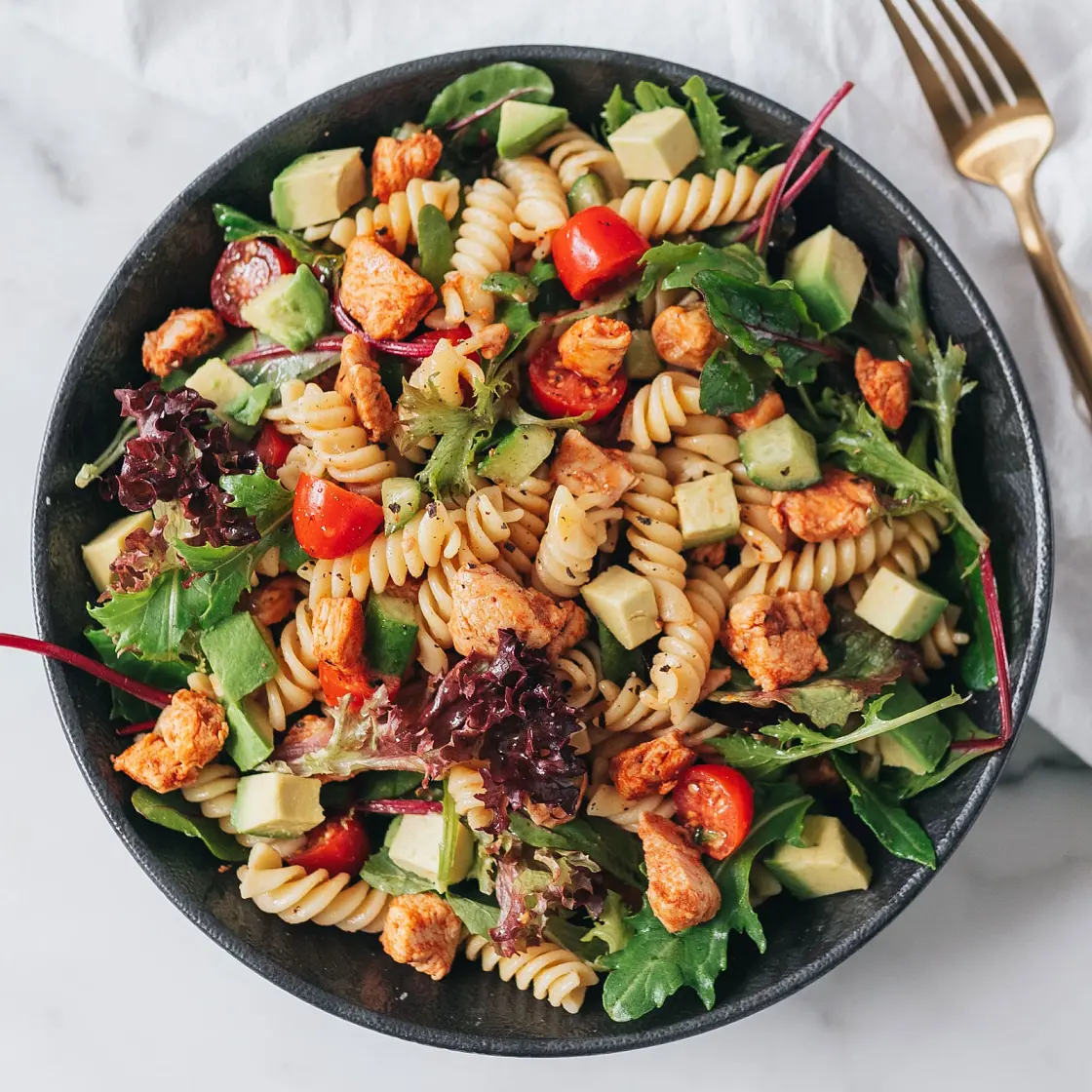 Honey Dijon Chicken Pasta Salad