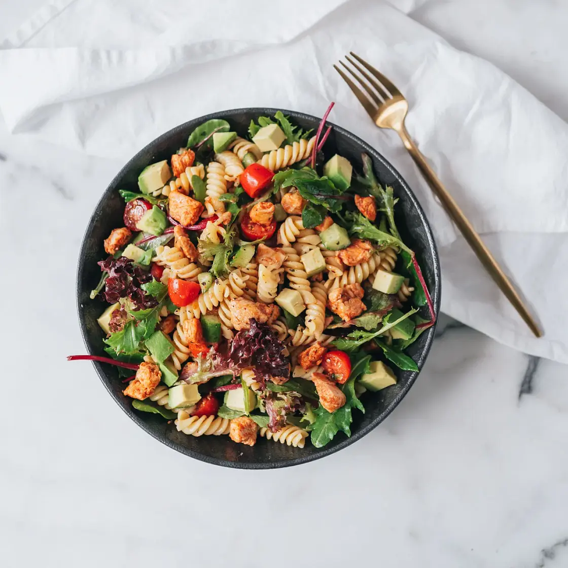 Honey Dijon Chicken Pasta Salad