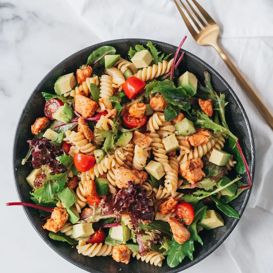 Honey Dijon Chicken Pasta Salad