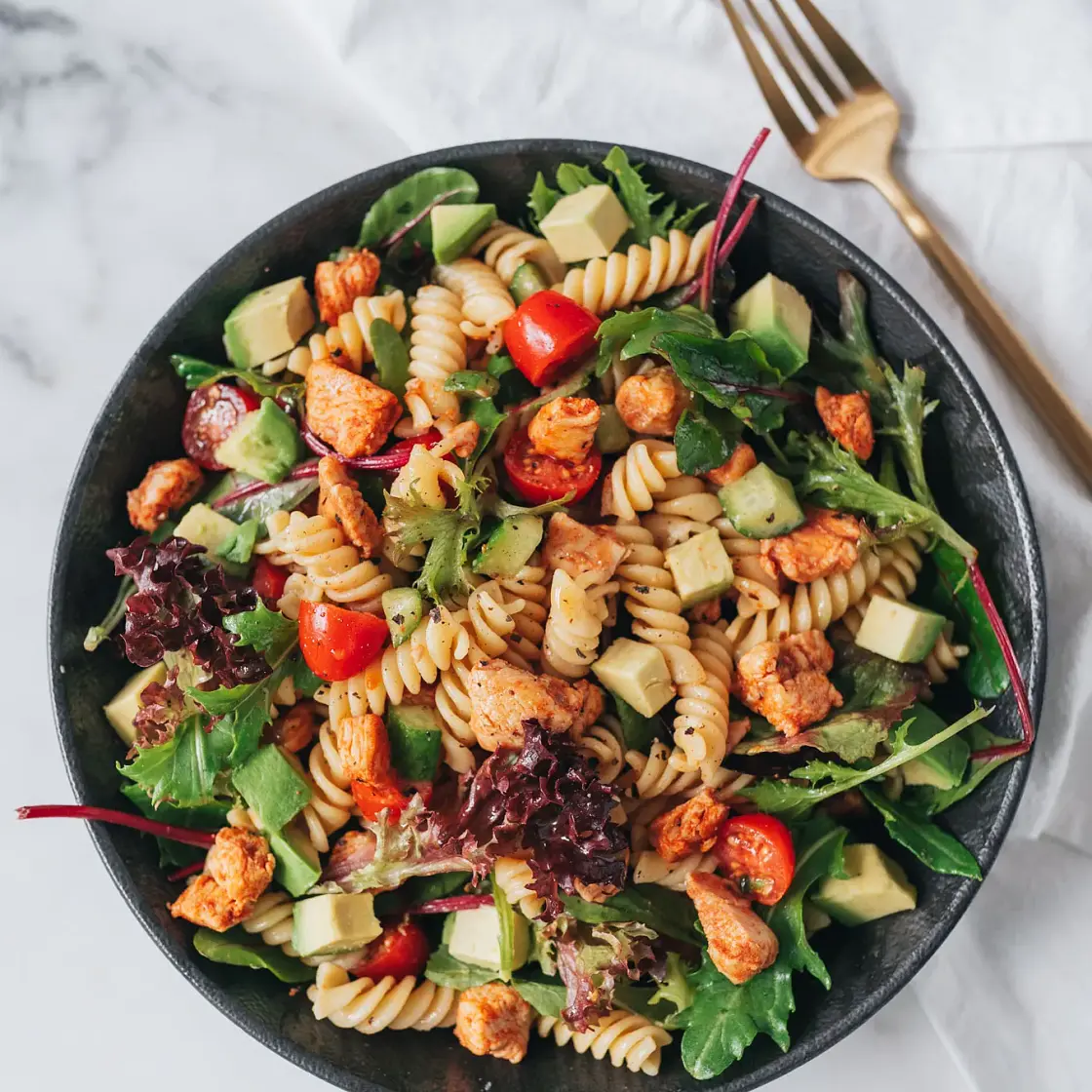 Honey Dijon Chicken Pasta Salad