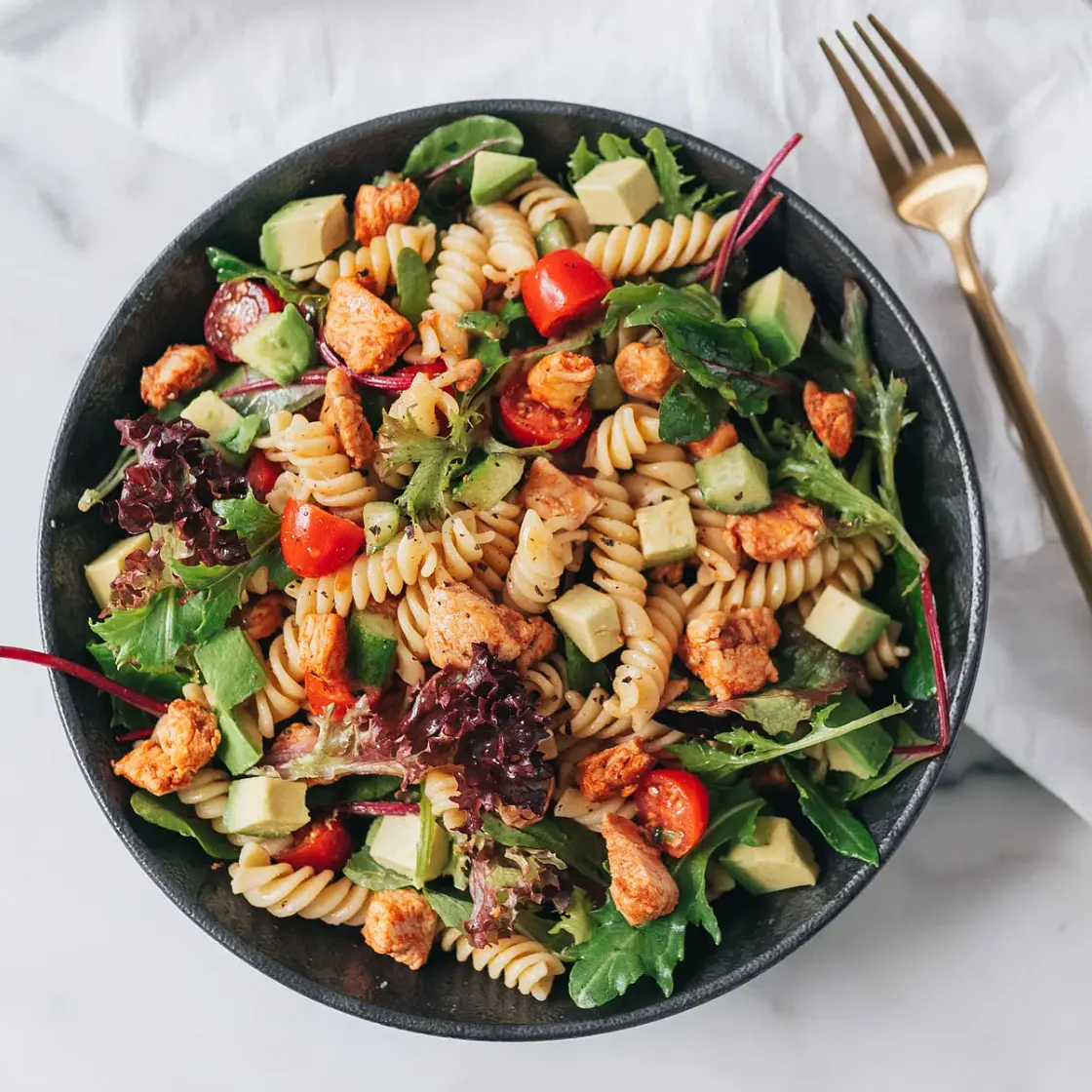 Honey Dijon Chicken Pasta Salad