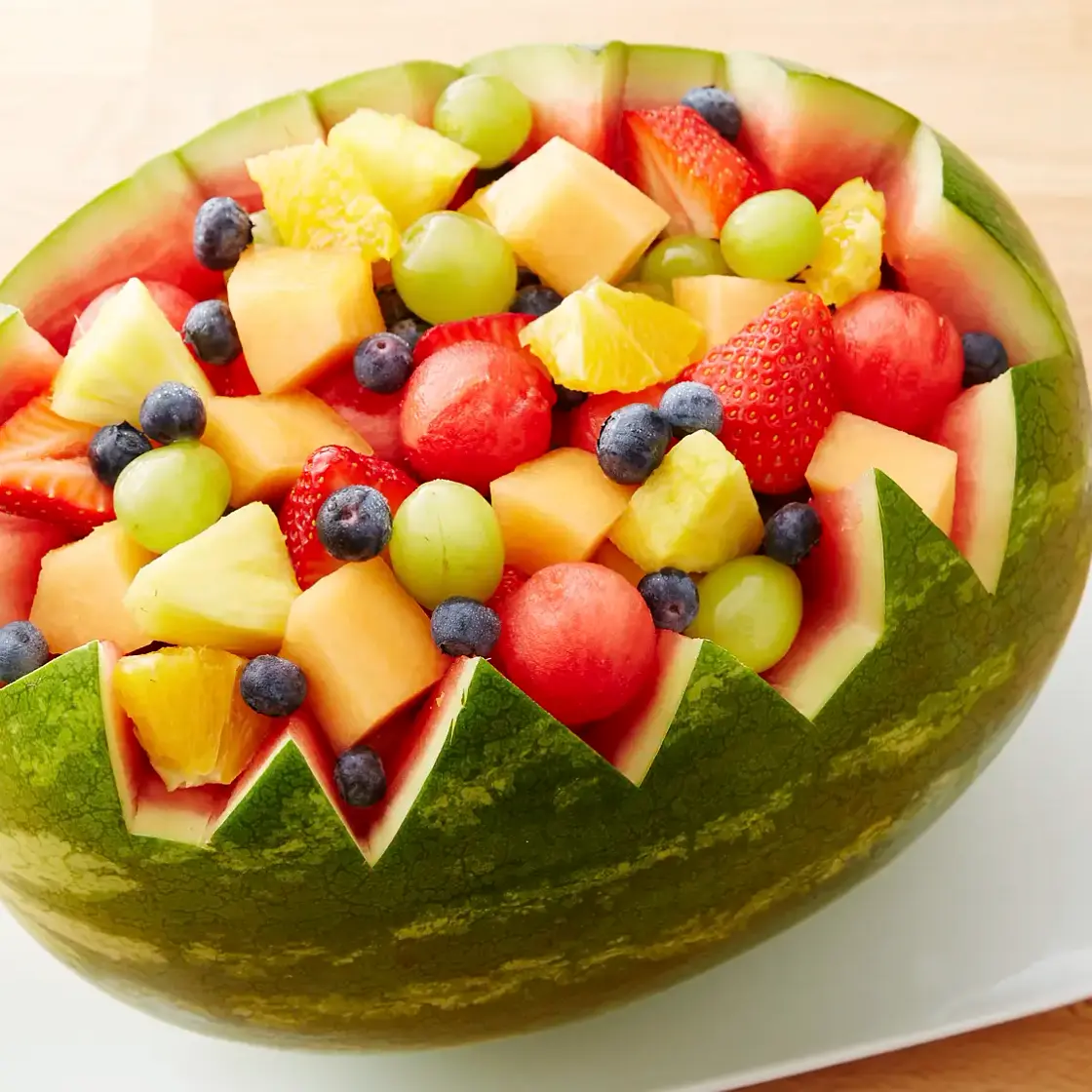 Carved Watermelon Bowl