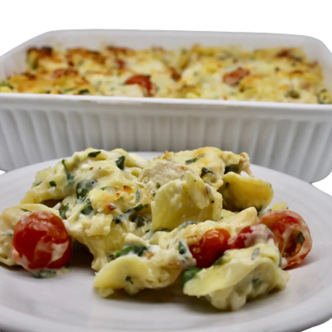 Easy, Low Calorie Chicken Tortellini Alfredo: Olive Garden Copycat