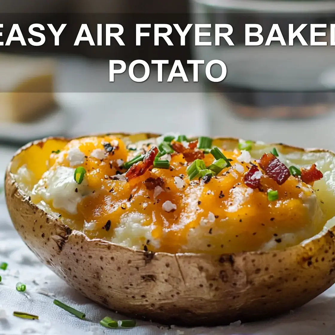 EASY AIR FRYER BAKED POTATO