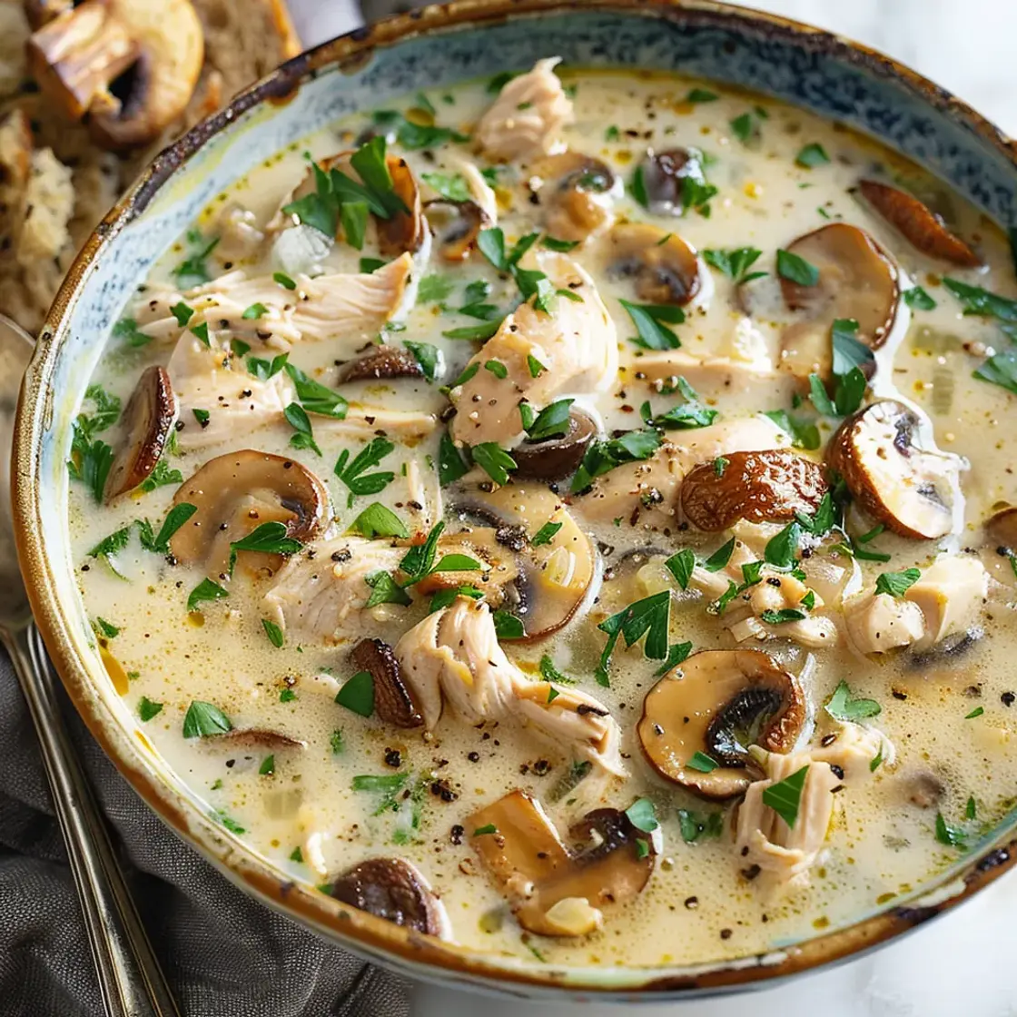 Rotisserie Chicken Mushroom Soup