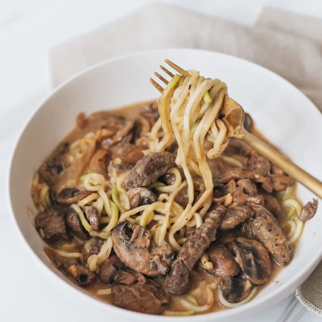 Healthy Beef Stroganoff