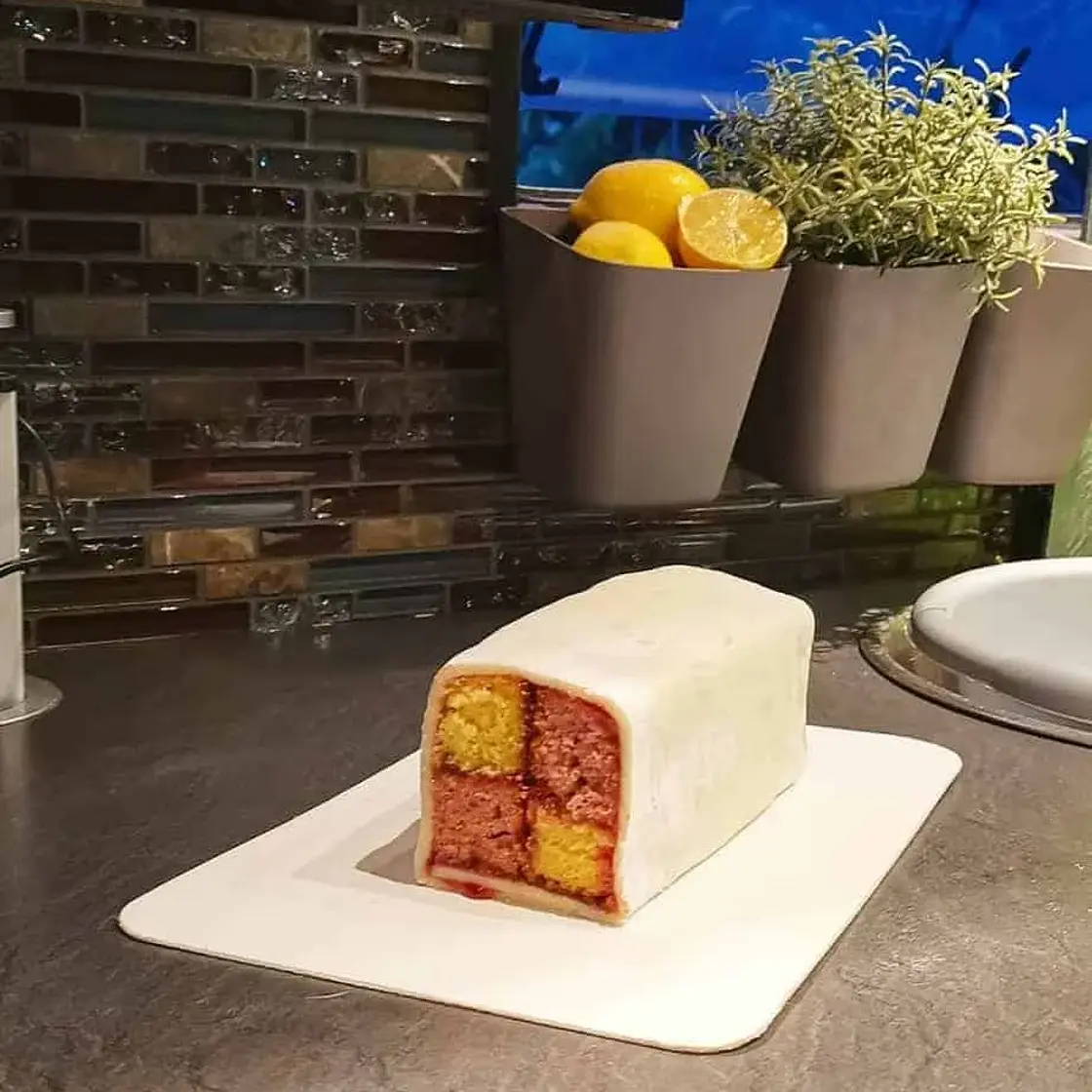Van Bake off Battenburg cake