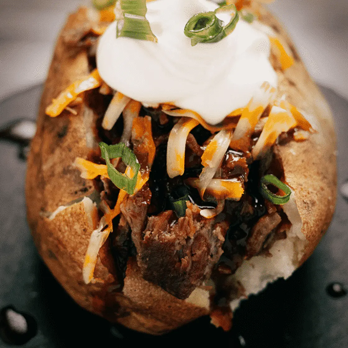 BBQ Stuffed Baked Potatoes