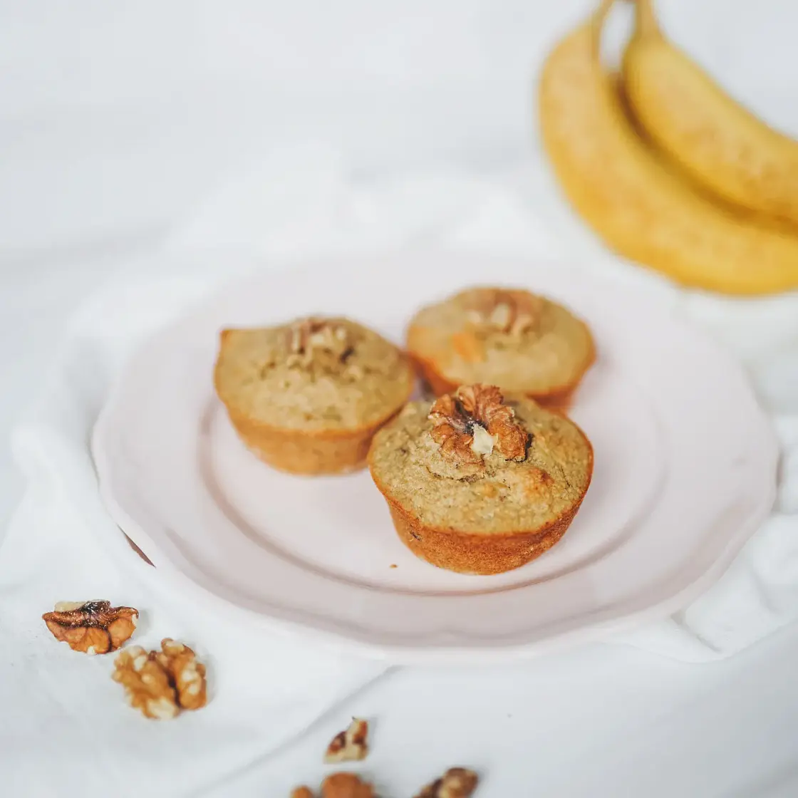 Gluten-Free Banana Walnut Muffins